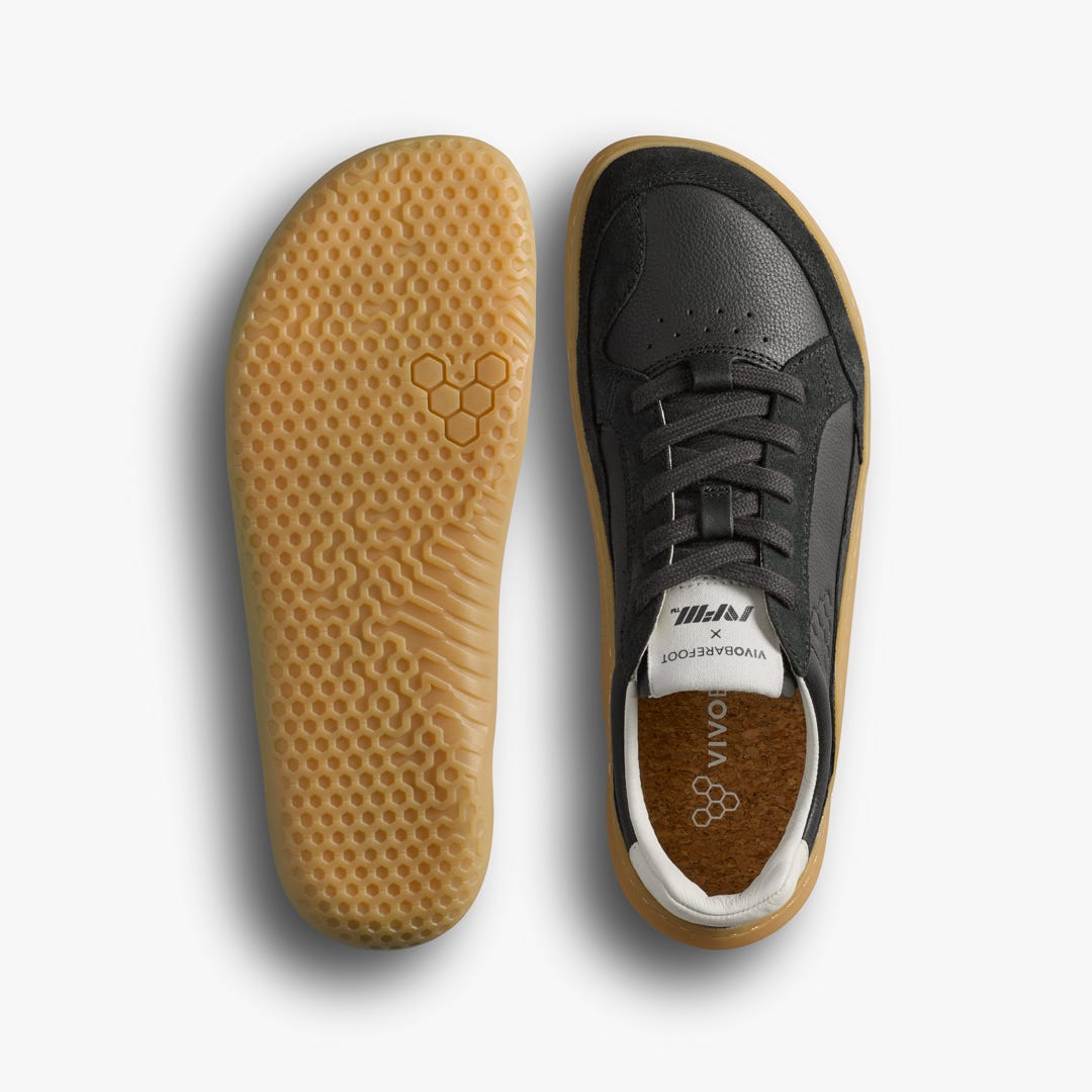 Vivobarefoot Gobi Ii Sneaker Leather Womens Obsidian