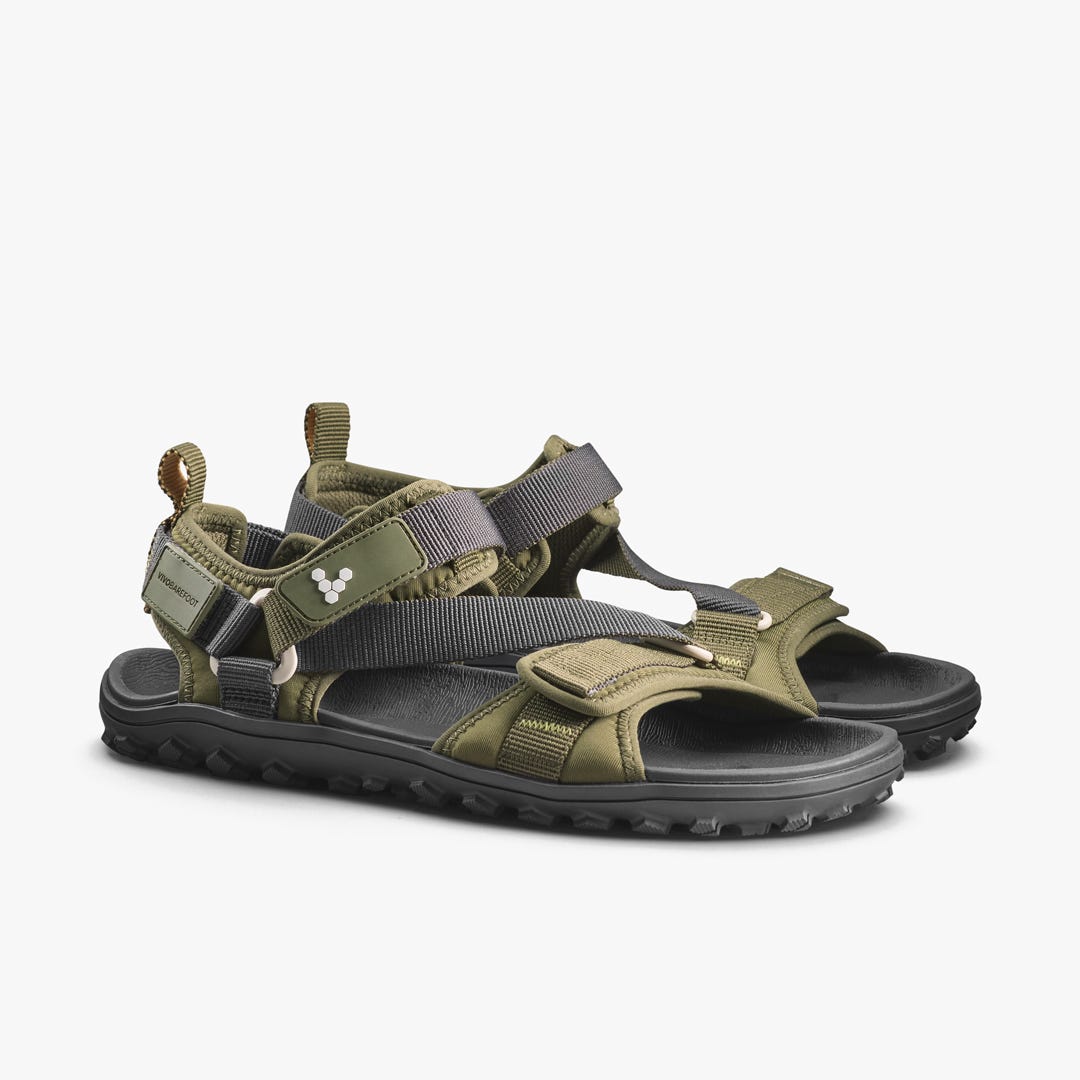 Vivobarefoot Tracker Ora Sandal Womens Dark Olive