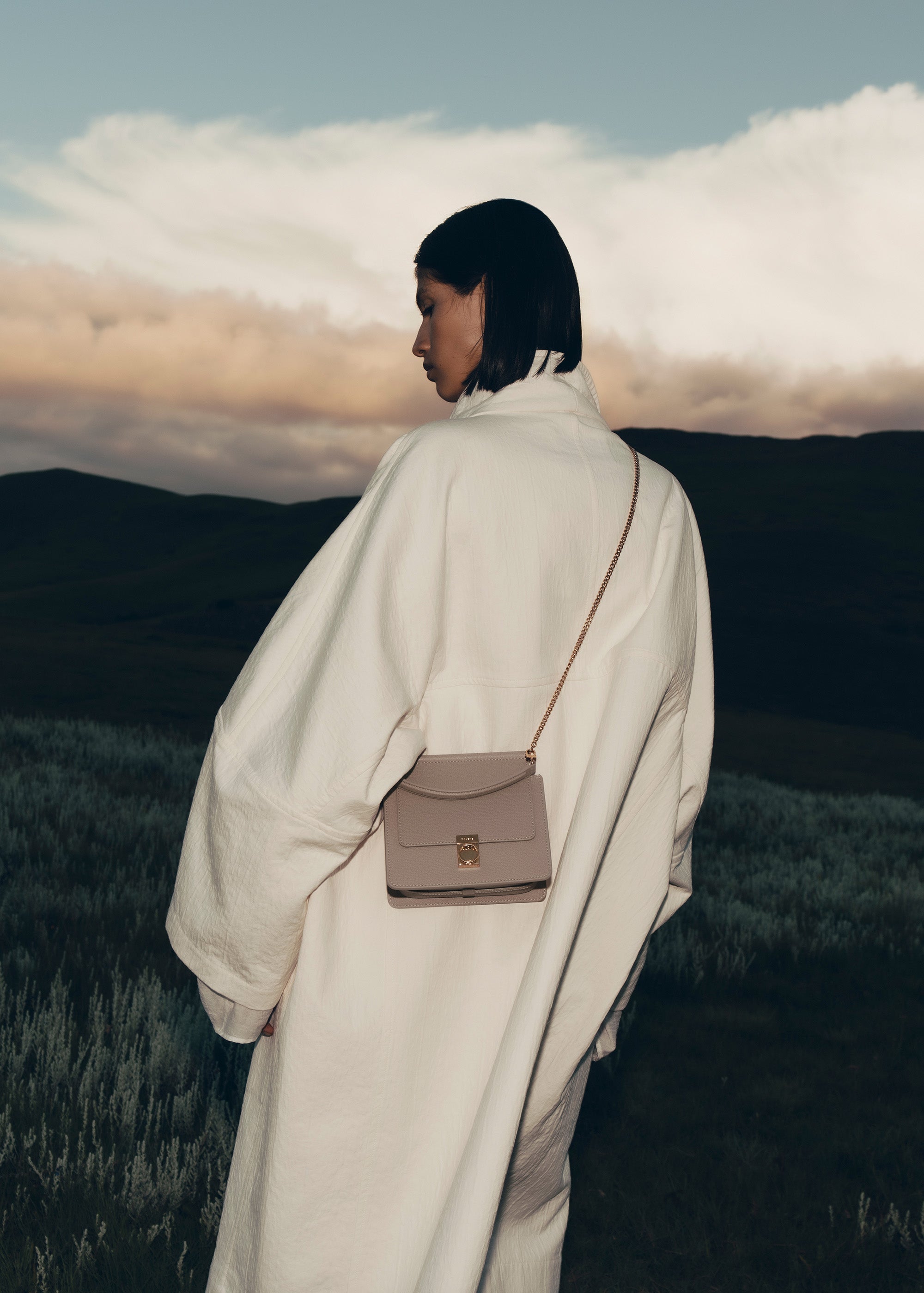 Polene Numero Sept Mini Textured Taupe