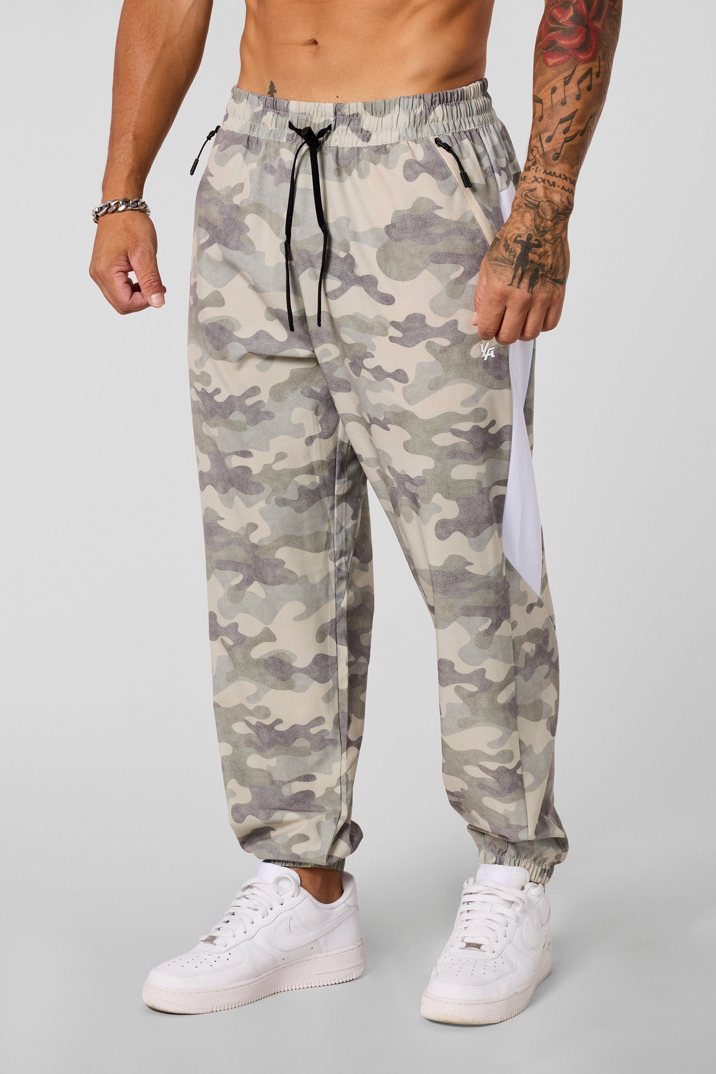 YoungLA 2104 - Side Stripe Workout Joggers OG Desert Camo