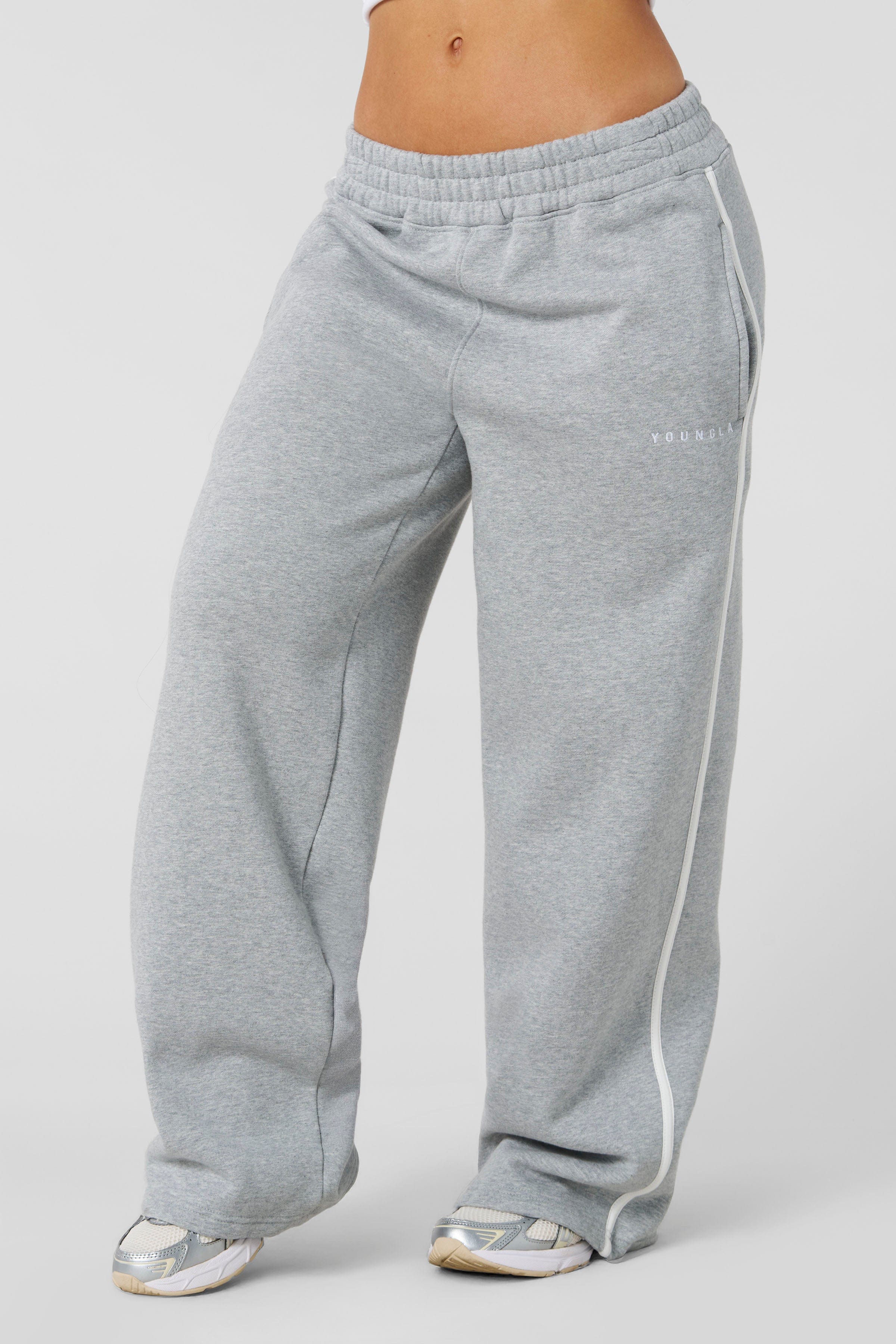 YoungLA W239 - Streak Joggers Heather Grey