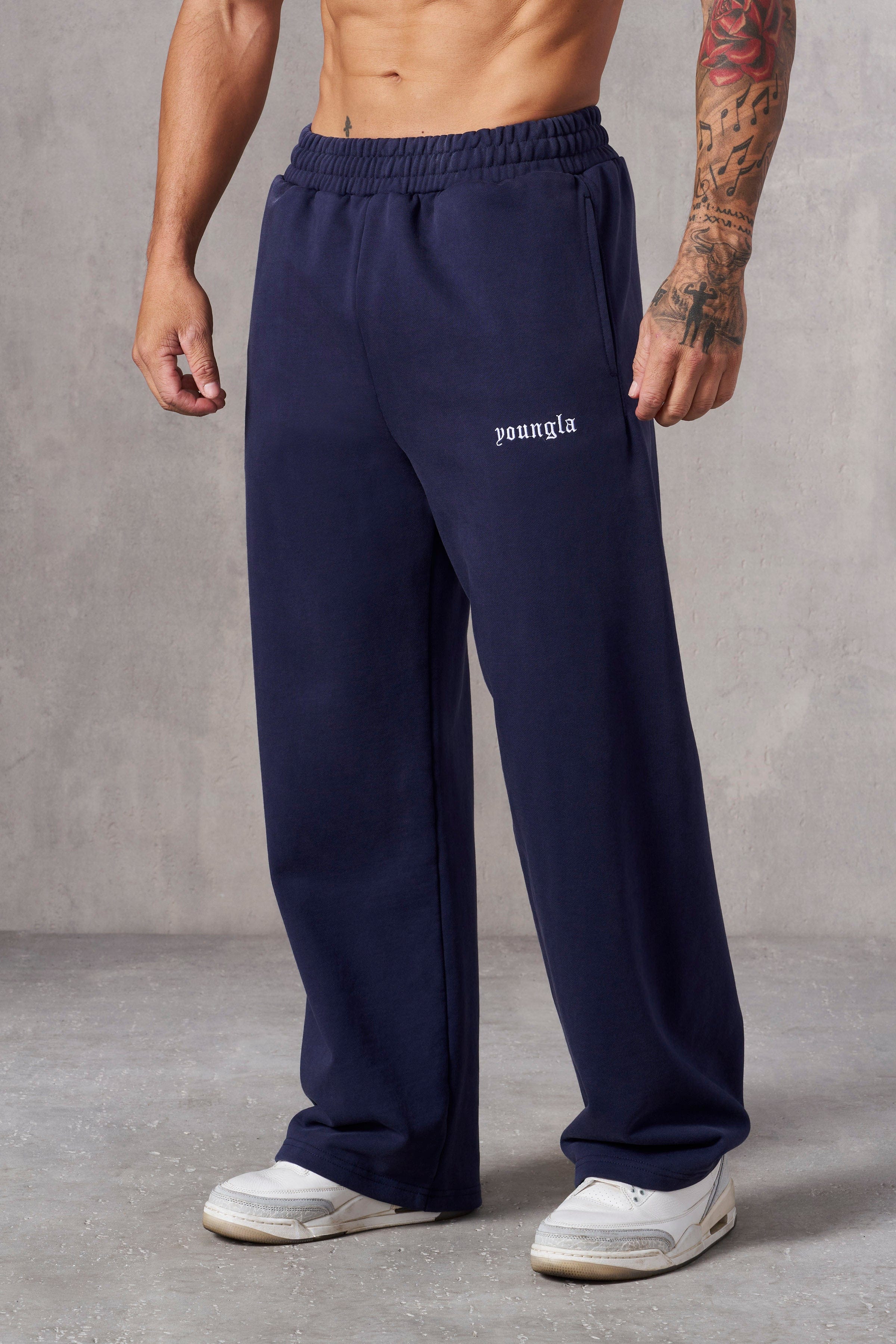 YoungLA 2111 - Classic Baggy Sweats Purple Wash