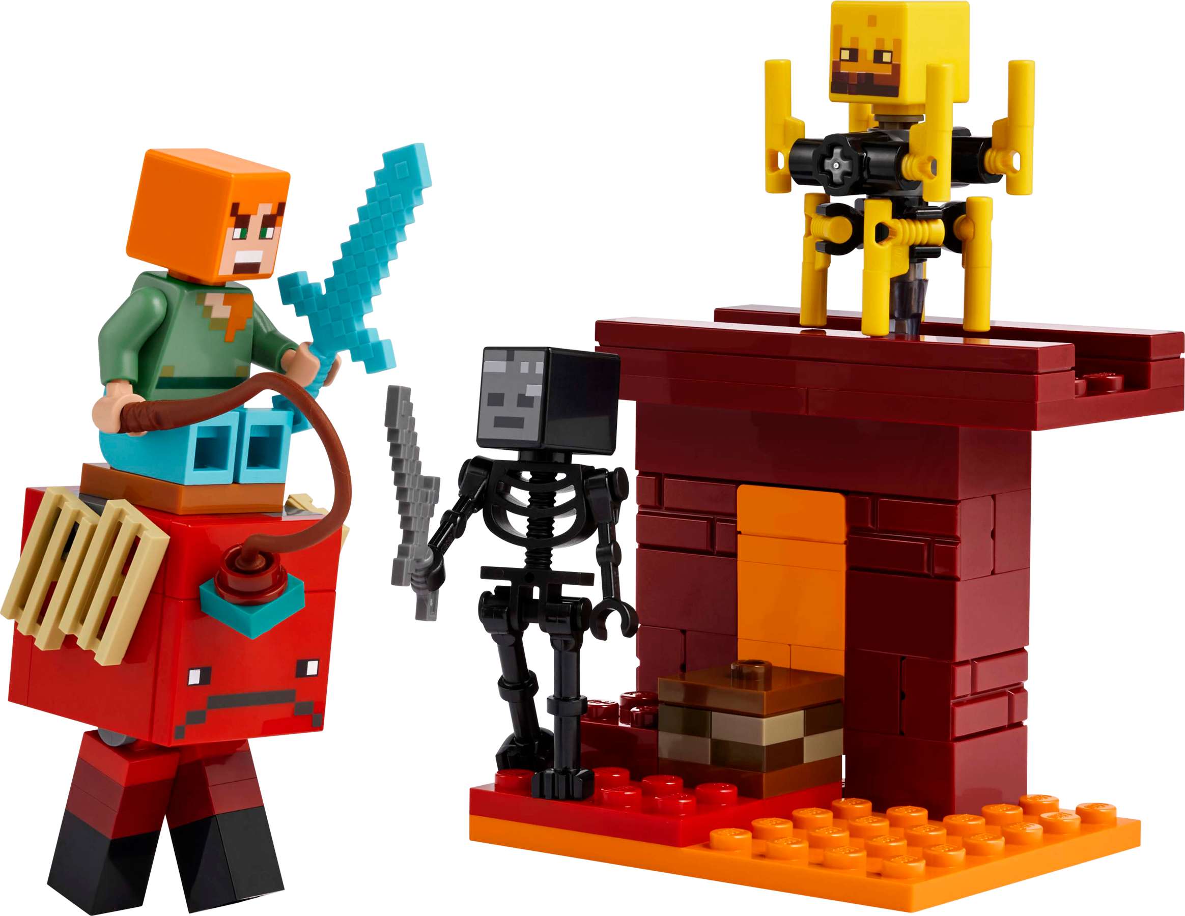 Lego The Nether Lava Battle