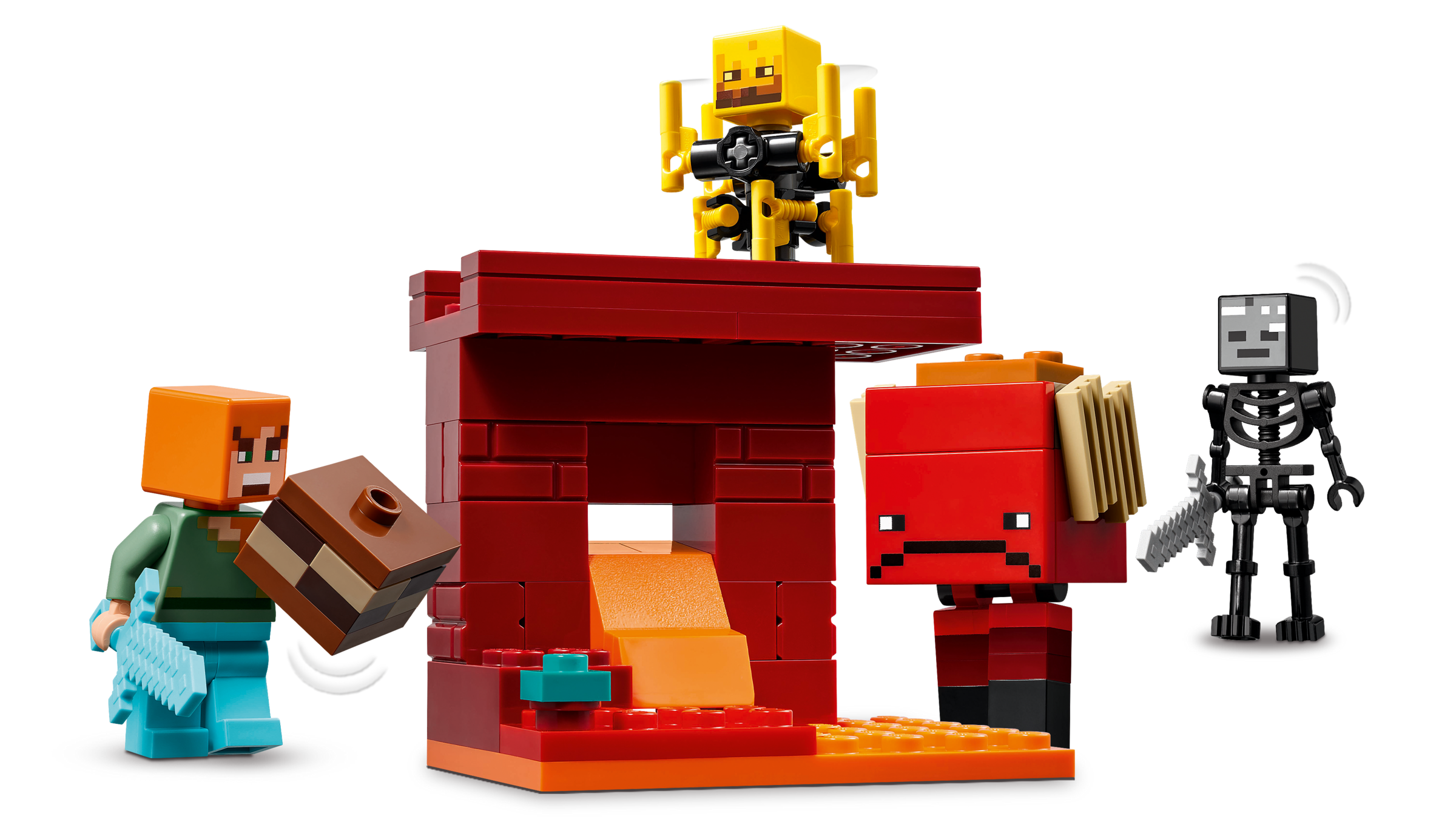 Lego The Nether Lava Battle