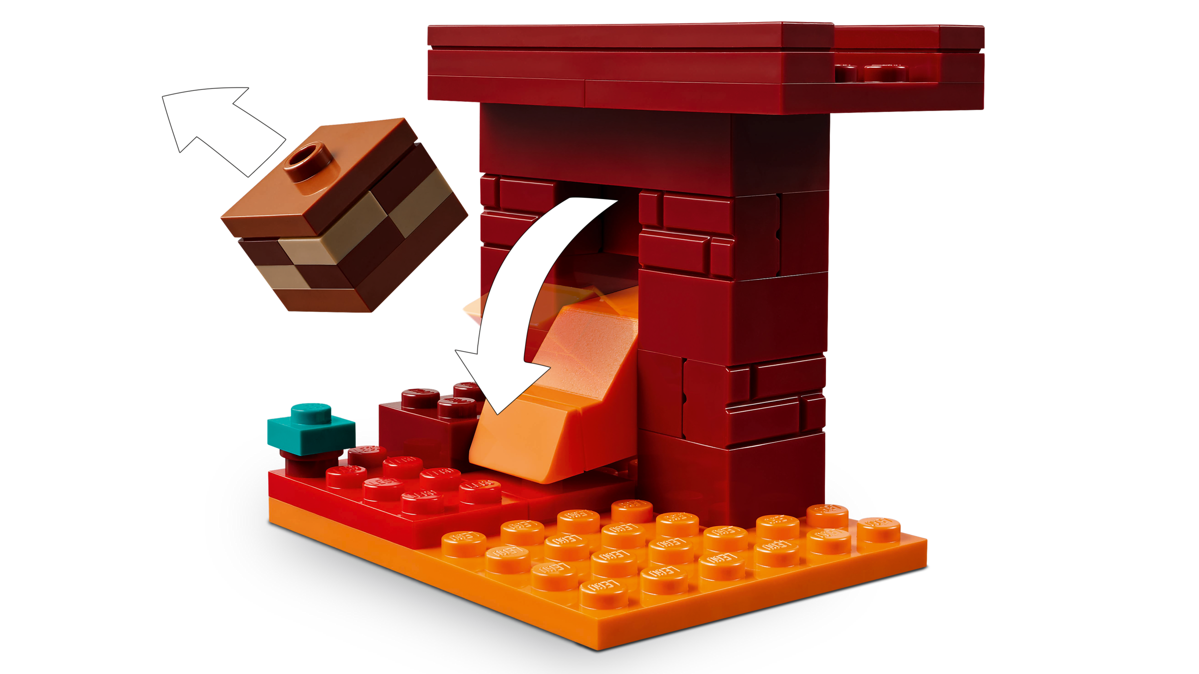 Lego The Nether Lava Battle