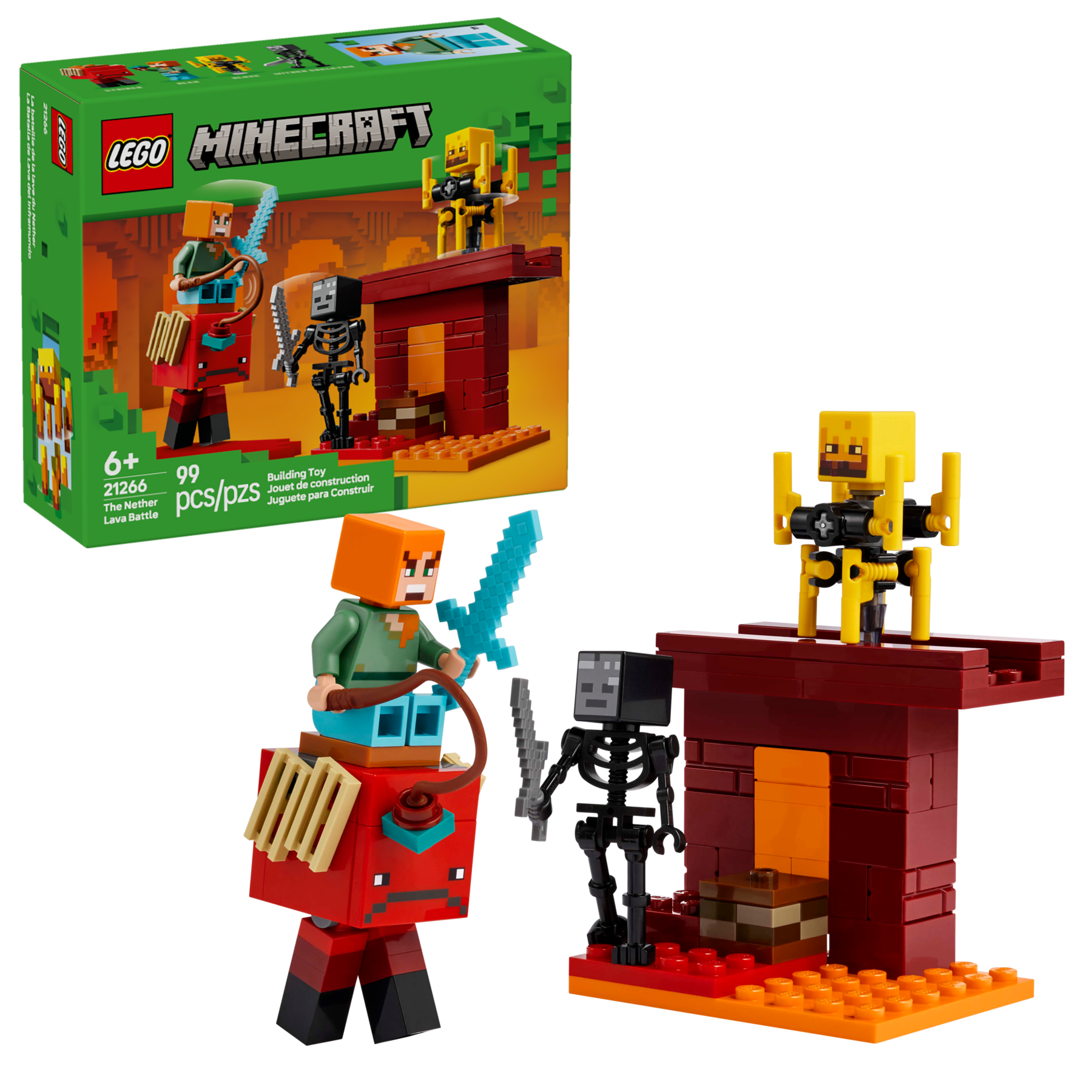 Lego The Nether Lava Battle