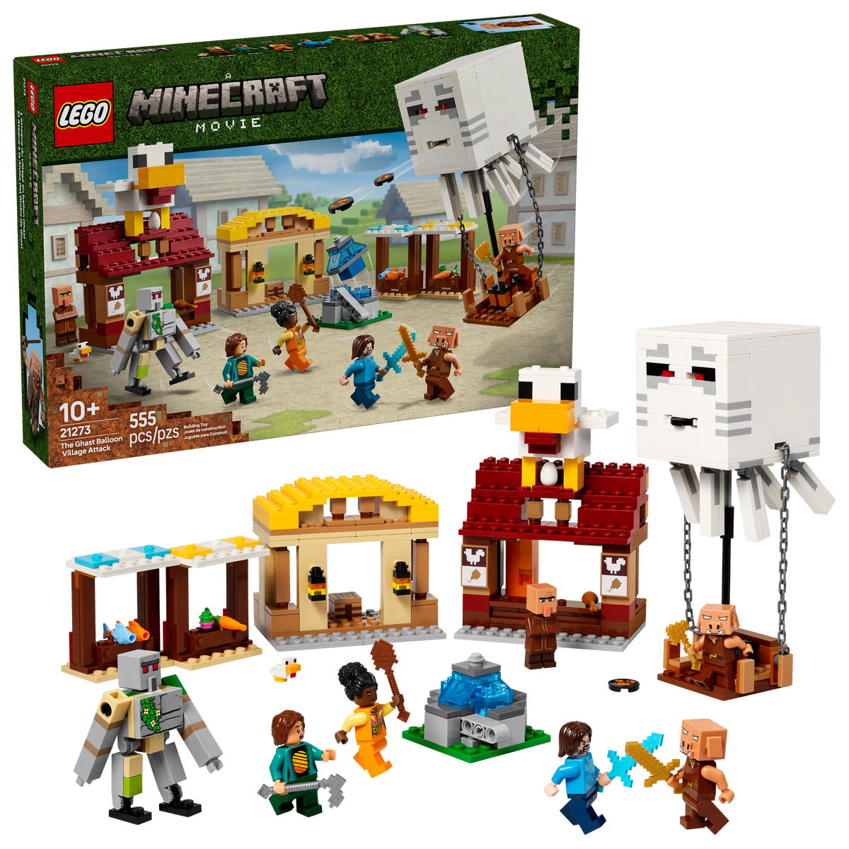 Lego The Ghast Balloon Village Attack