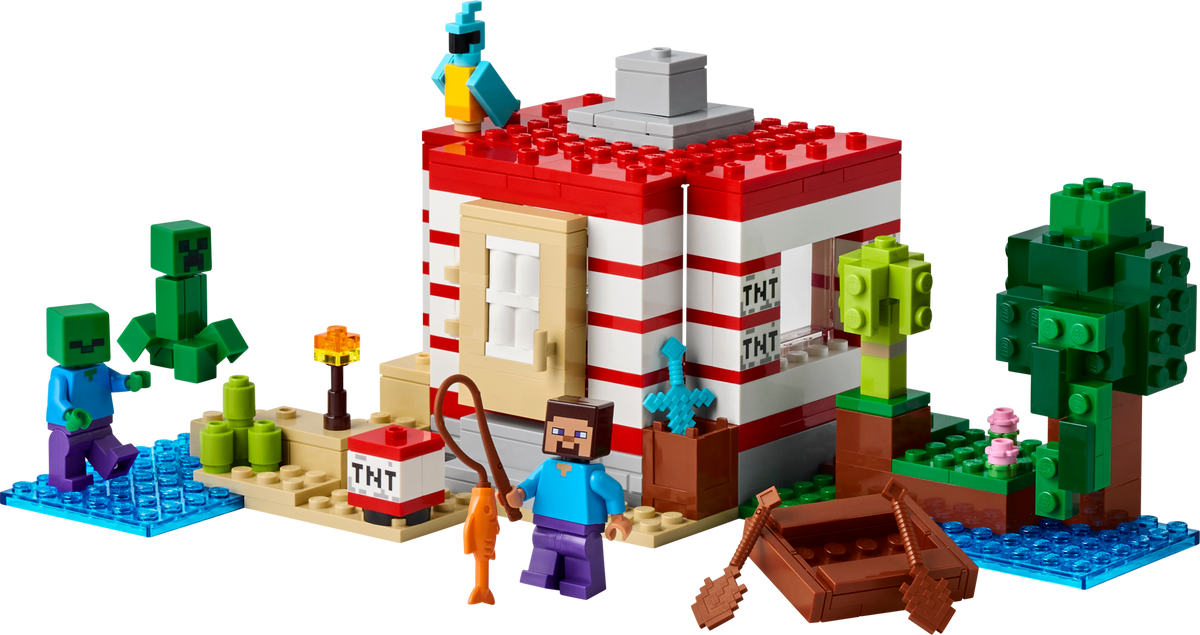 LEGO Minecraft The TNT Jungle House, side