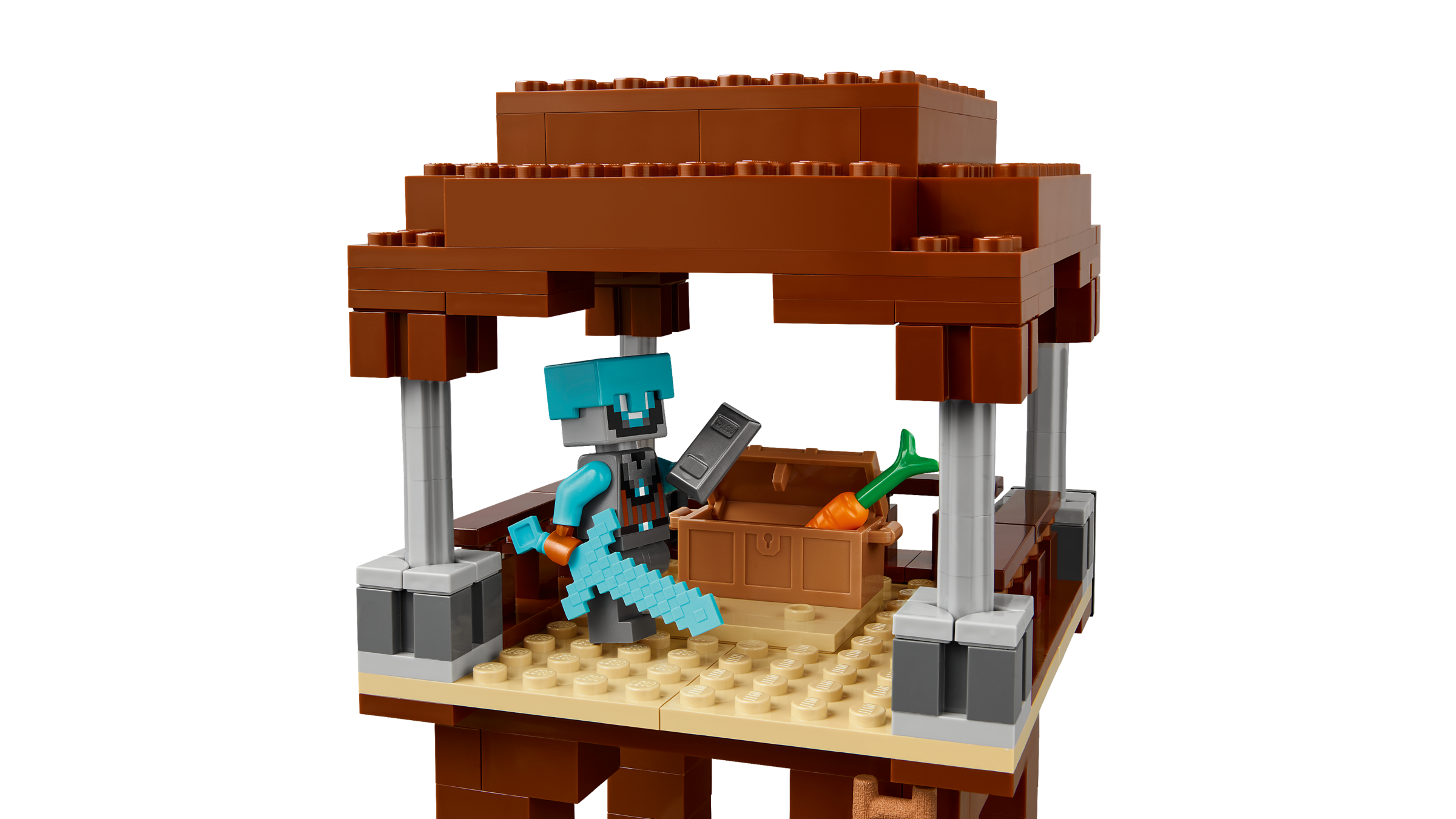 Lego The Pillager Outpost and Ravager