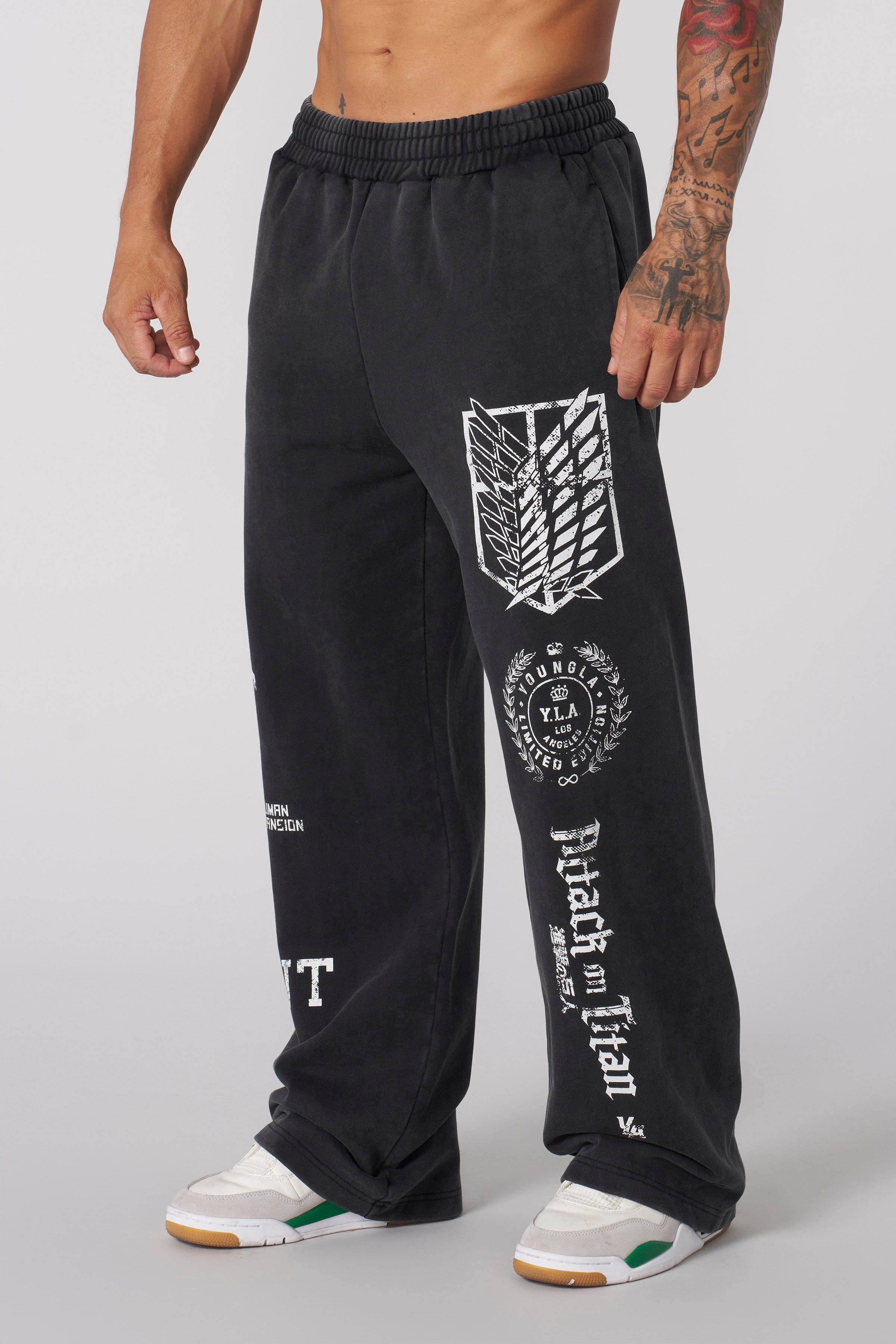 YoungLA 2128 - AOT x YLA Baggy Joggers Regiment Freedom