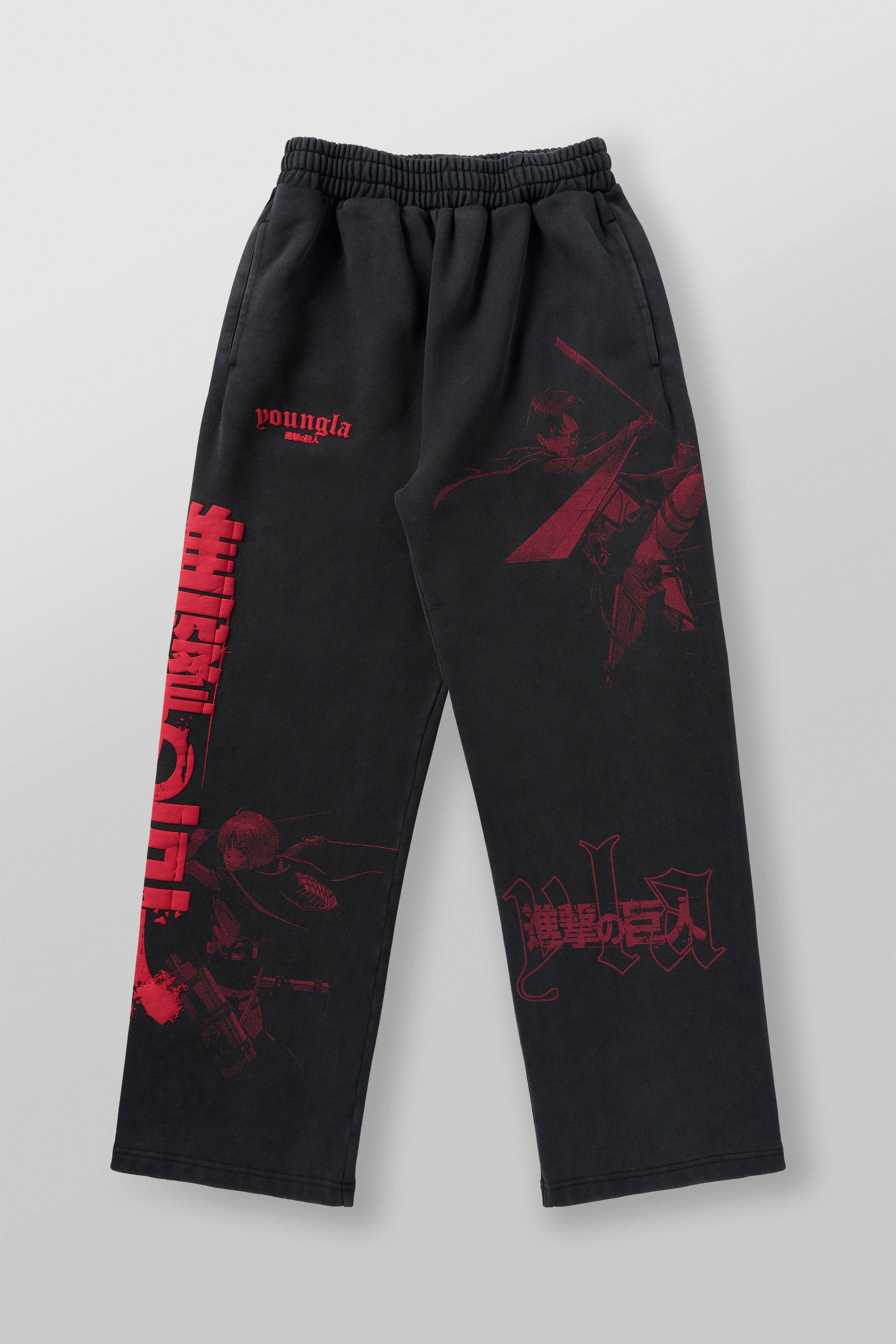 YoungLA 2128 - AOT x YLA Baggy Joggers The Hunters