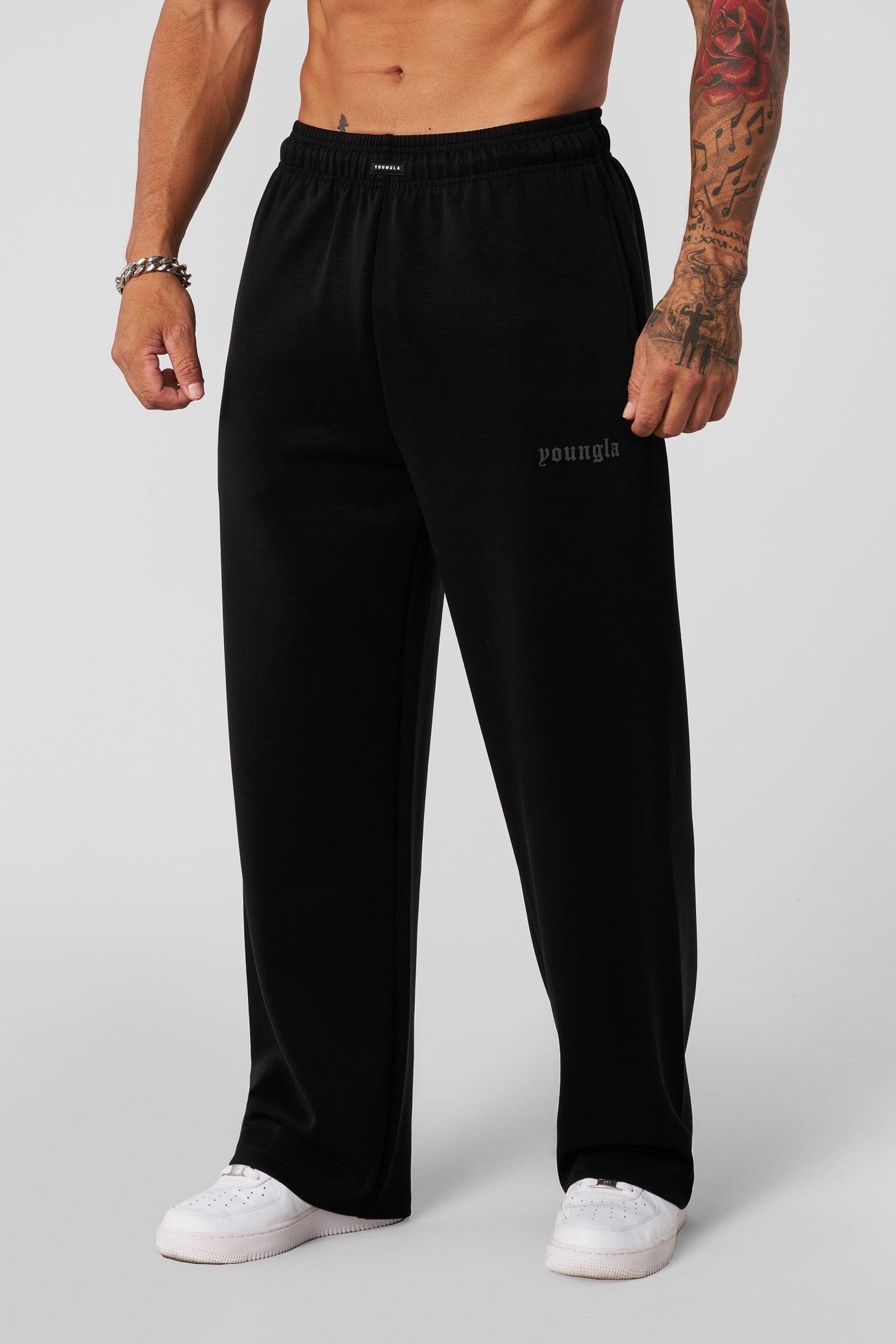 YoungLA 2141 - Soft AF No Cuff Sweats Black