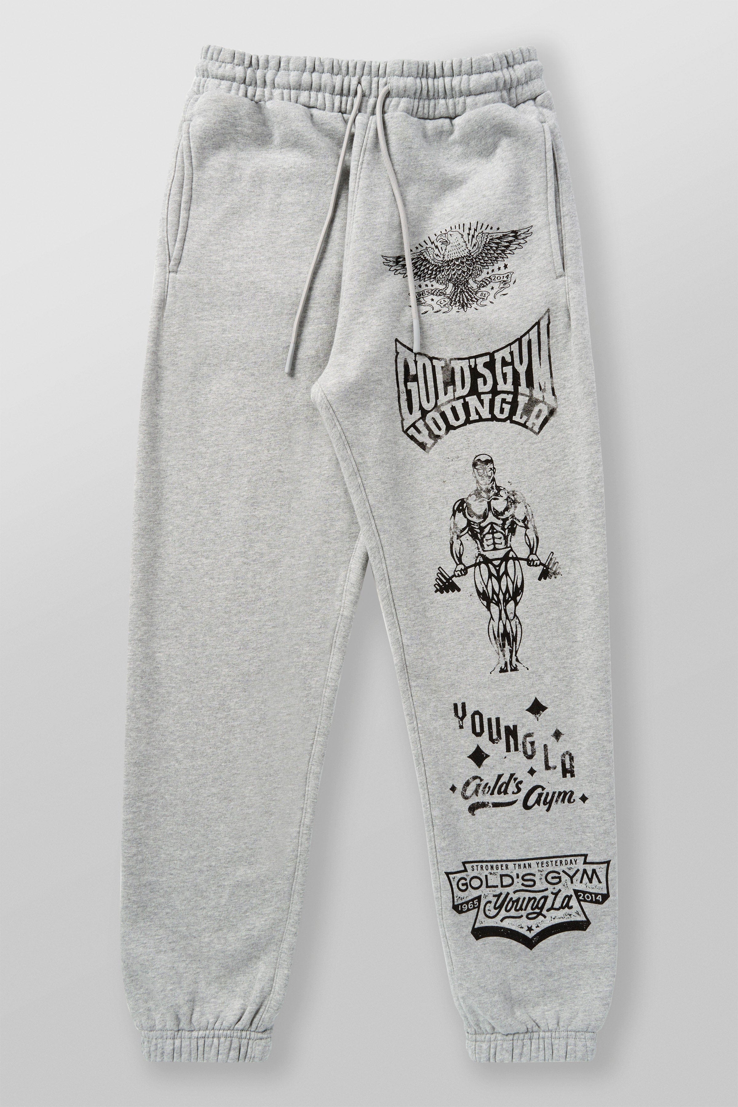 YoungLA 2143 - Golds Gym Immortal Joggers Heather Grey