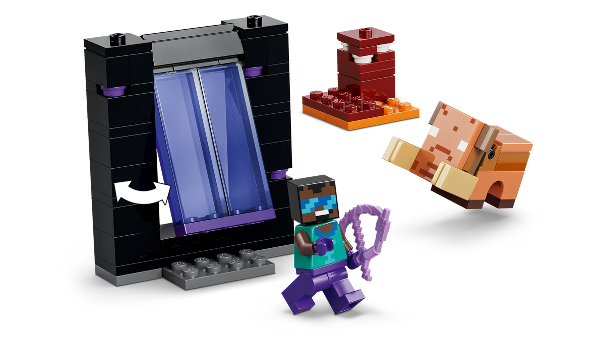 LEGO Minecraft Nether and End Portal Journey, detail