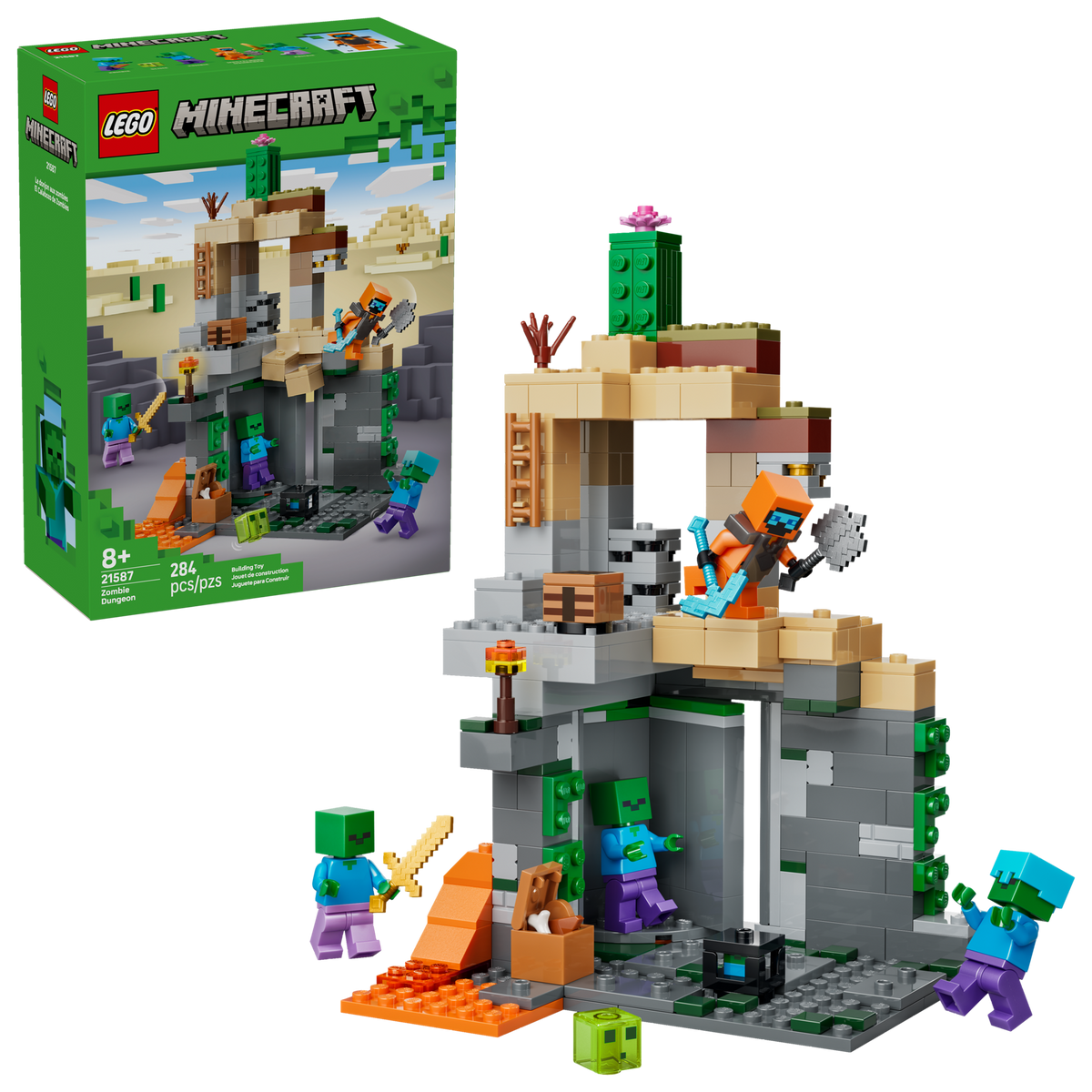 LEGO Minecraft Zombie Dungeon, side profile