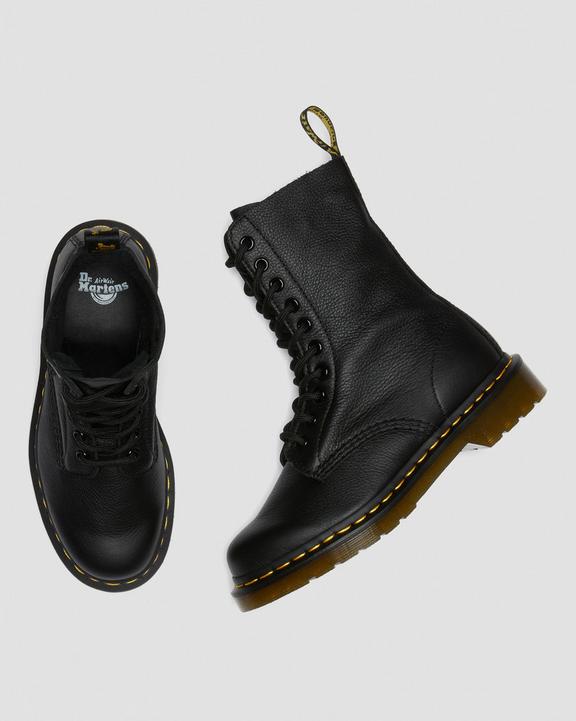 Dr Martens 1490 Virginia Leather Mid Calf Boots - Black