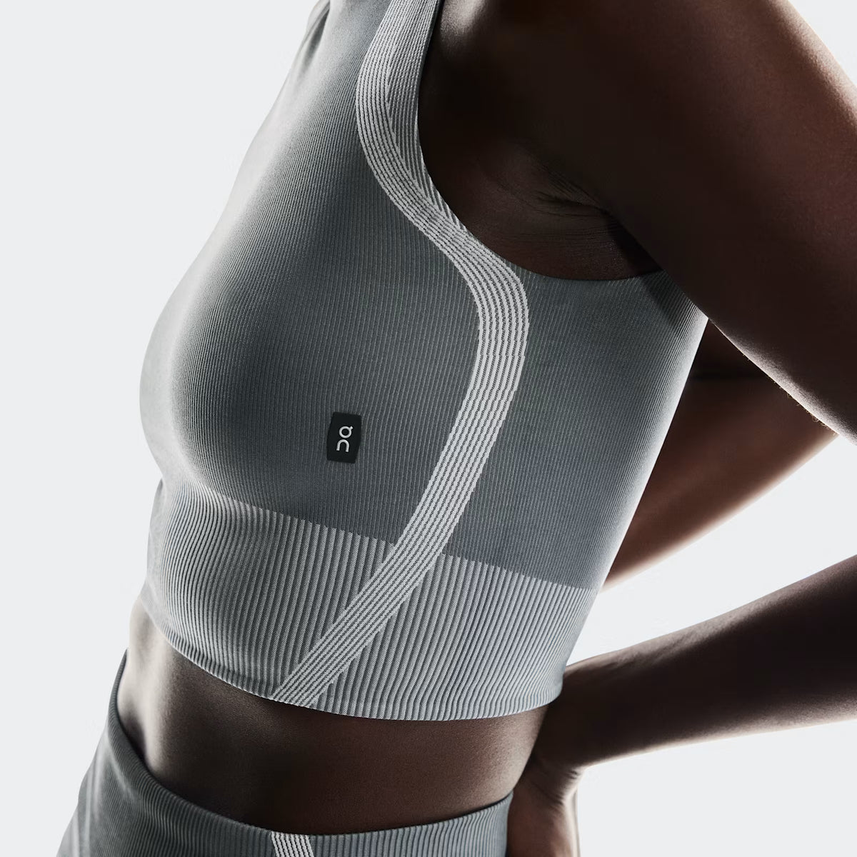 On Studio Knit Crop Rock | Glacier (Women'S)