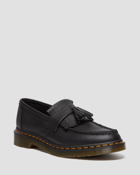 Dr Martens Adrian Women'S Virginia Leather Tassel Loafers - Black