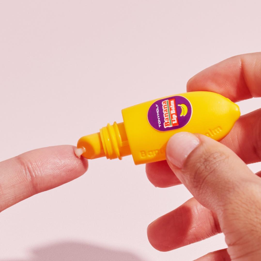 TONYMOLY Magic Food Dalcom Banana Lip Balm Keychain
