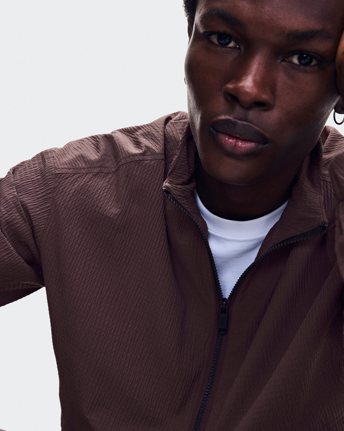 On Courtside 1/2 Zip Eaze Mulberry
