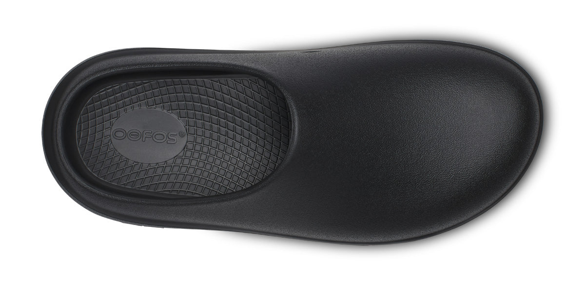 Oofos Men's Clog Black