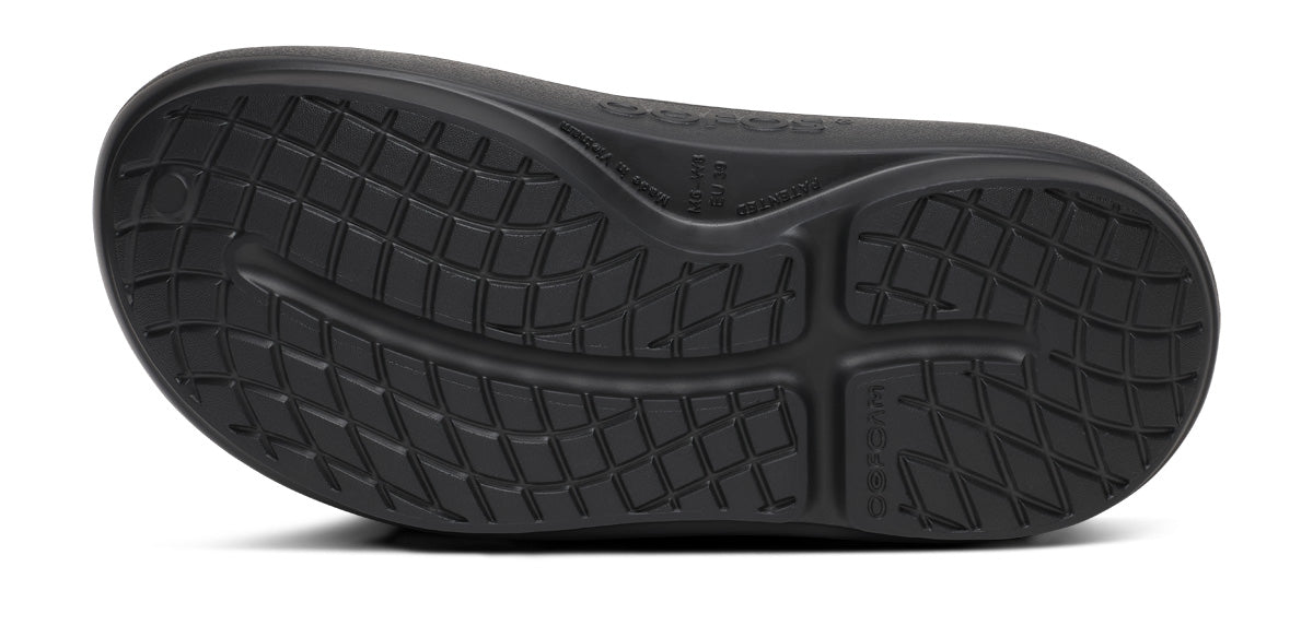 Oofos Men's Clog Black