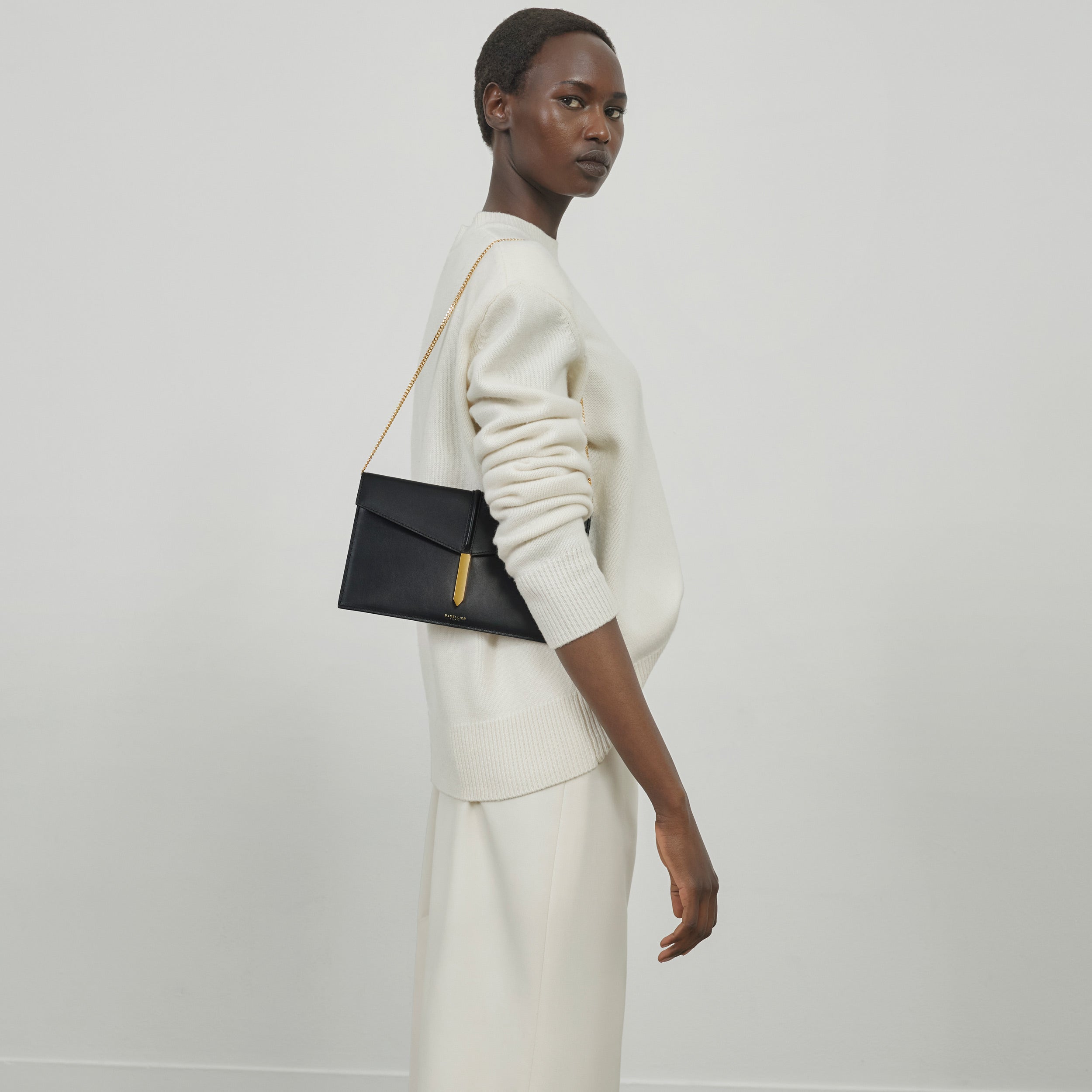 DeMellier The Tokyo Clutch poppy red smooth