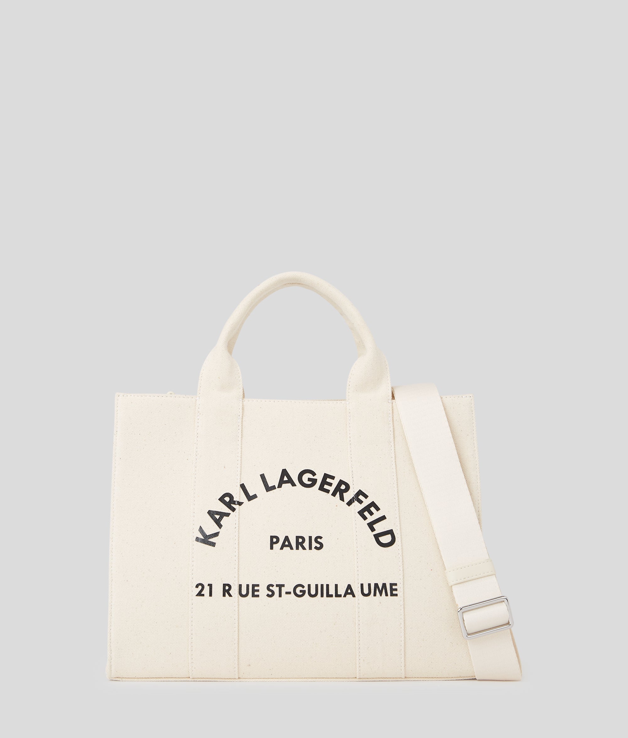 KarlLagerfeld Rue St-Guillaume Medium Tote Bag Natural