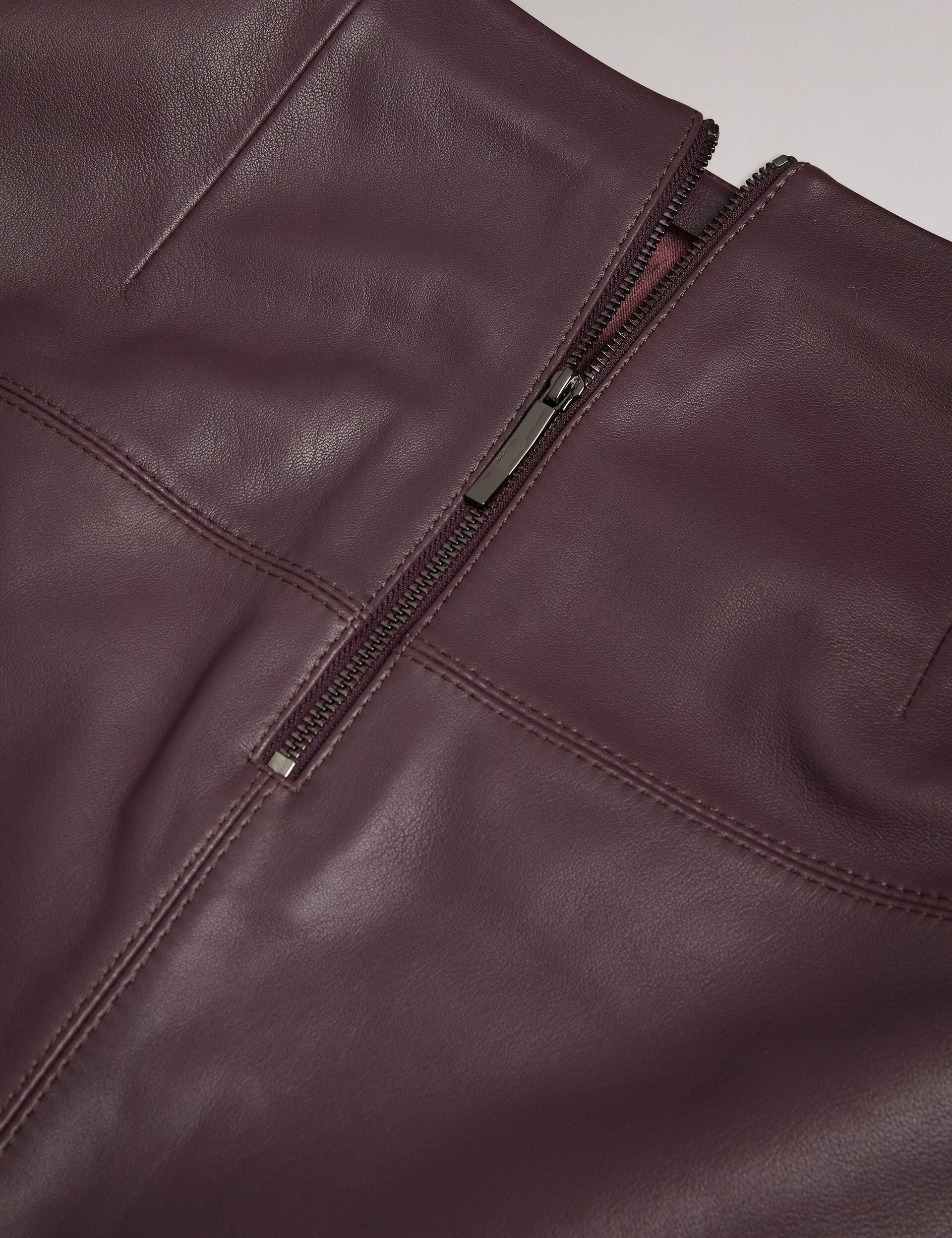 Ted Baker Valiat Aline Leather Mini Skirt Women's
