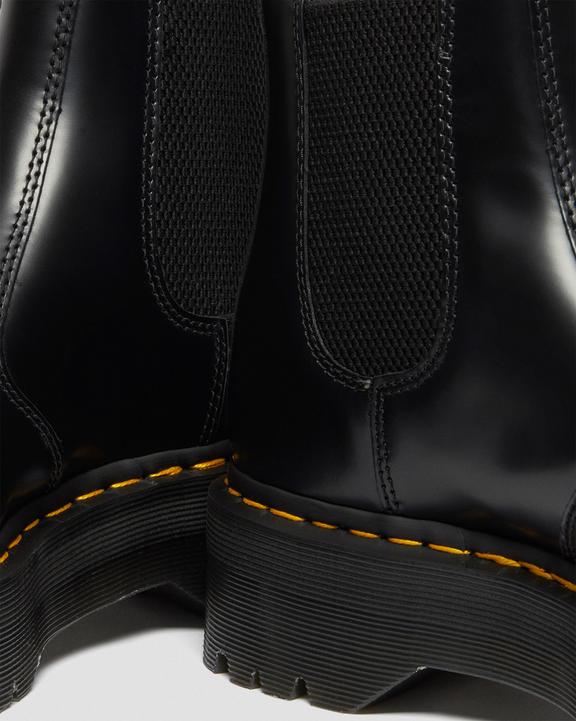 2976 Smooth Leather Platform Chelsea Boots - Black - Mens
