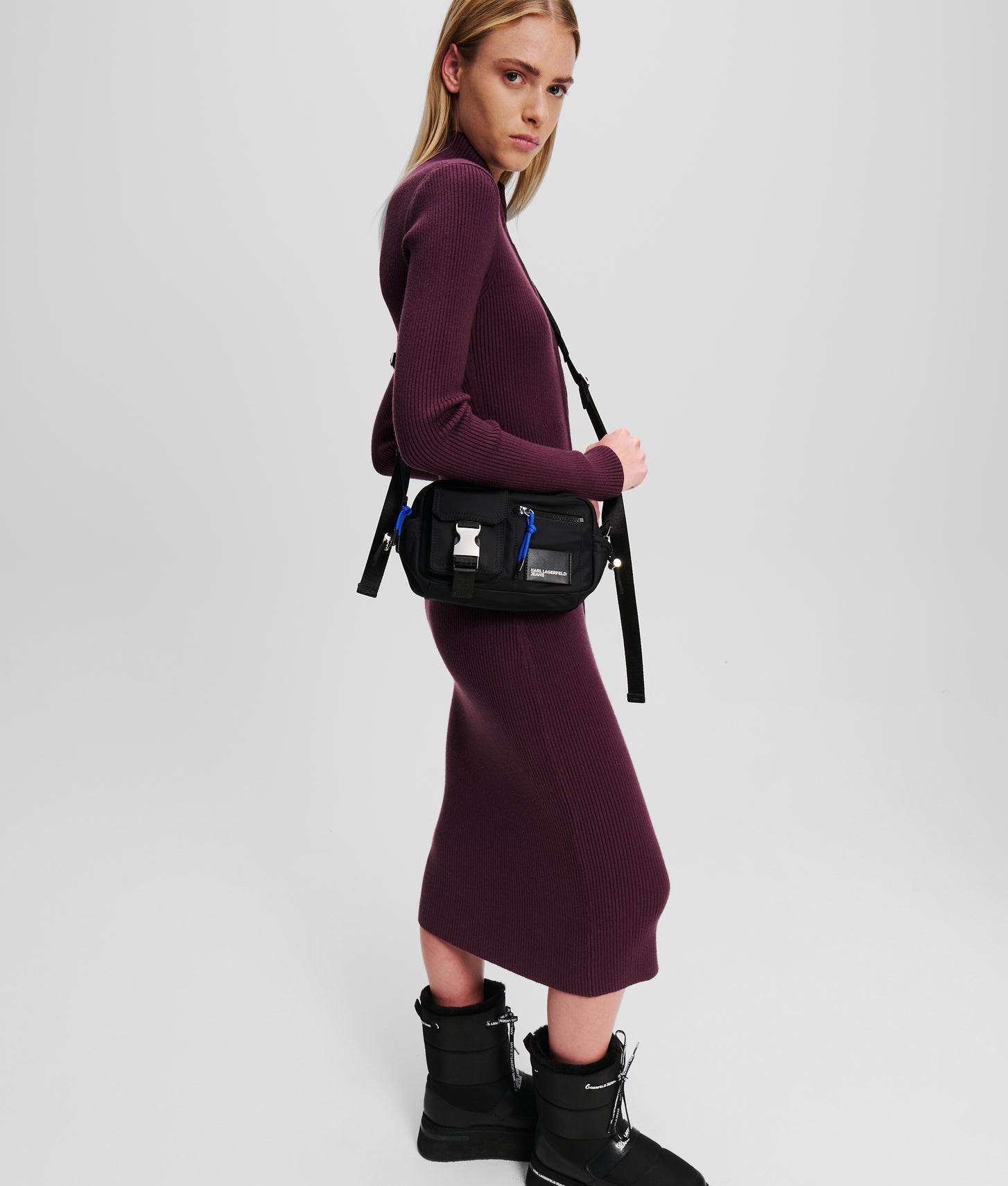 KarlLagerfeld Street Nylon Camera Bag Black