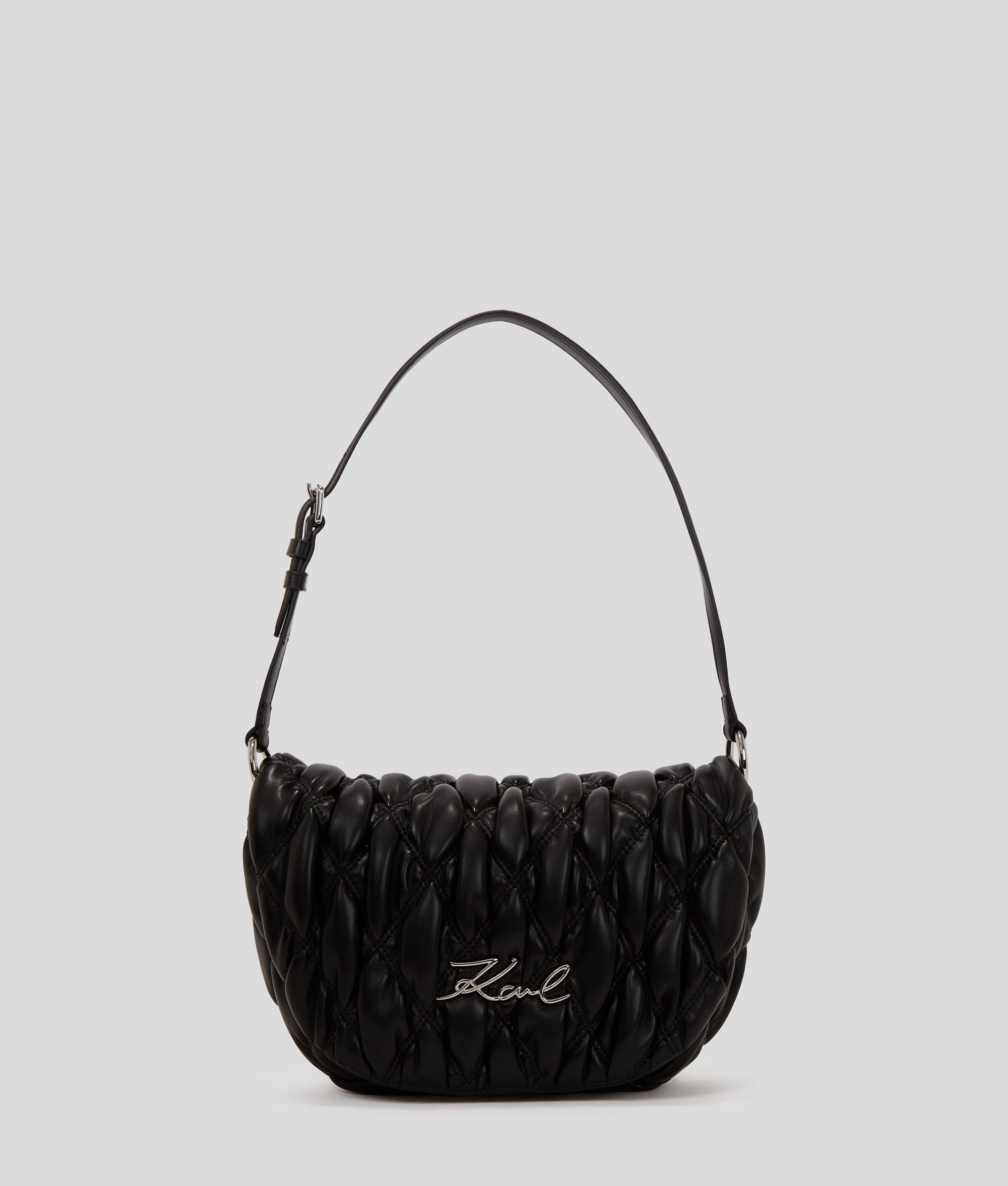 KarlLagerfeld Ksignature Kuilt Shoulder Bag Black