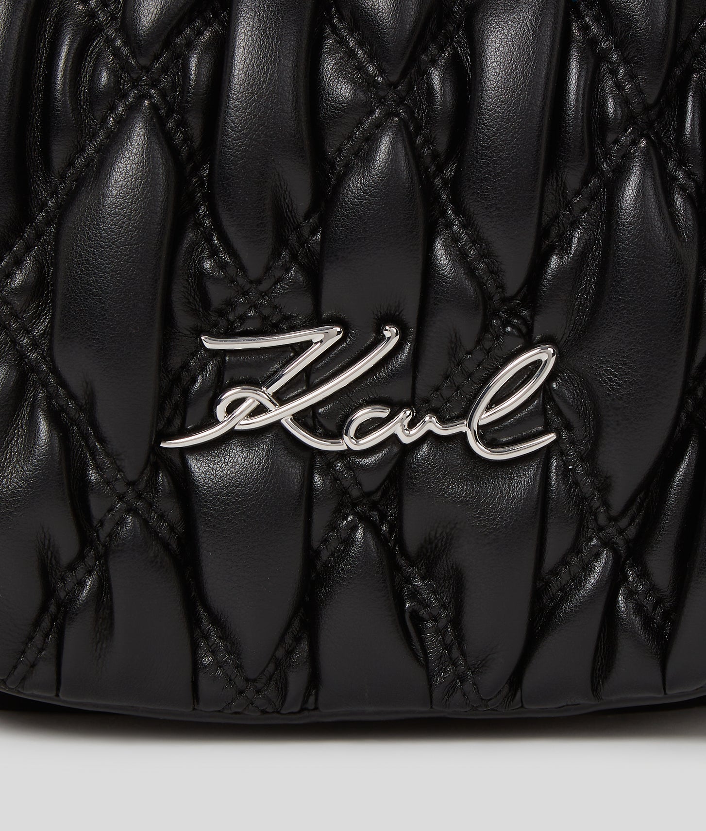 KarlLagerfeld Ksignature Kuilt Shoulder Bag Black