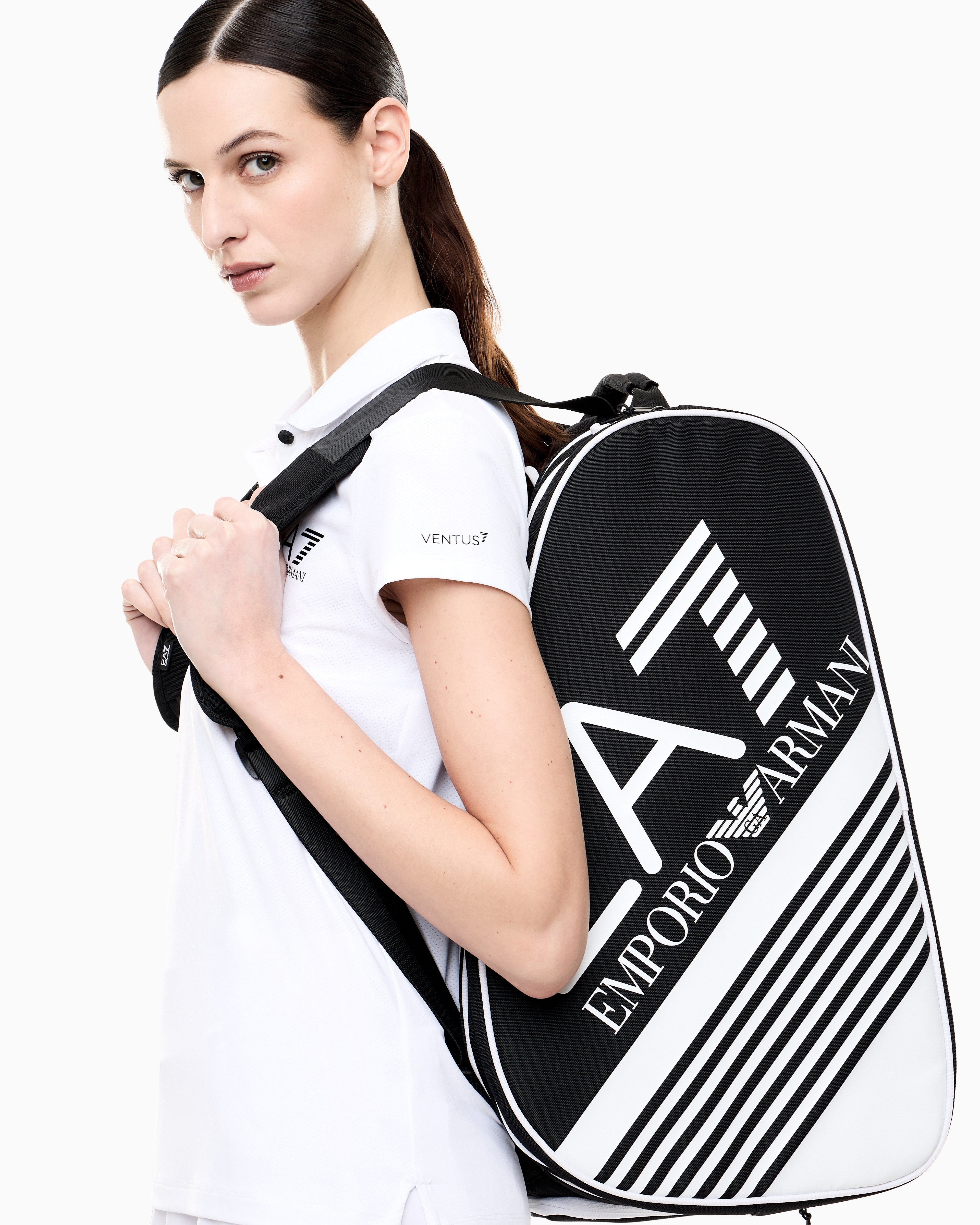 EA7 Water-resistant backpack with a shoe compartment Padel bag