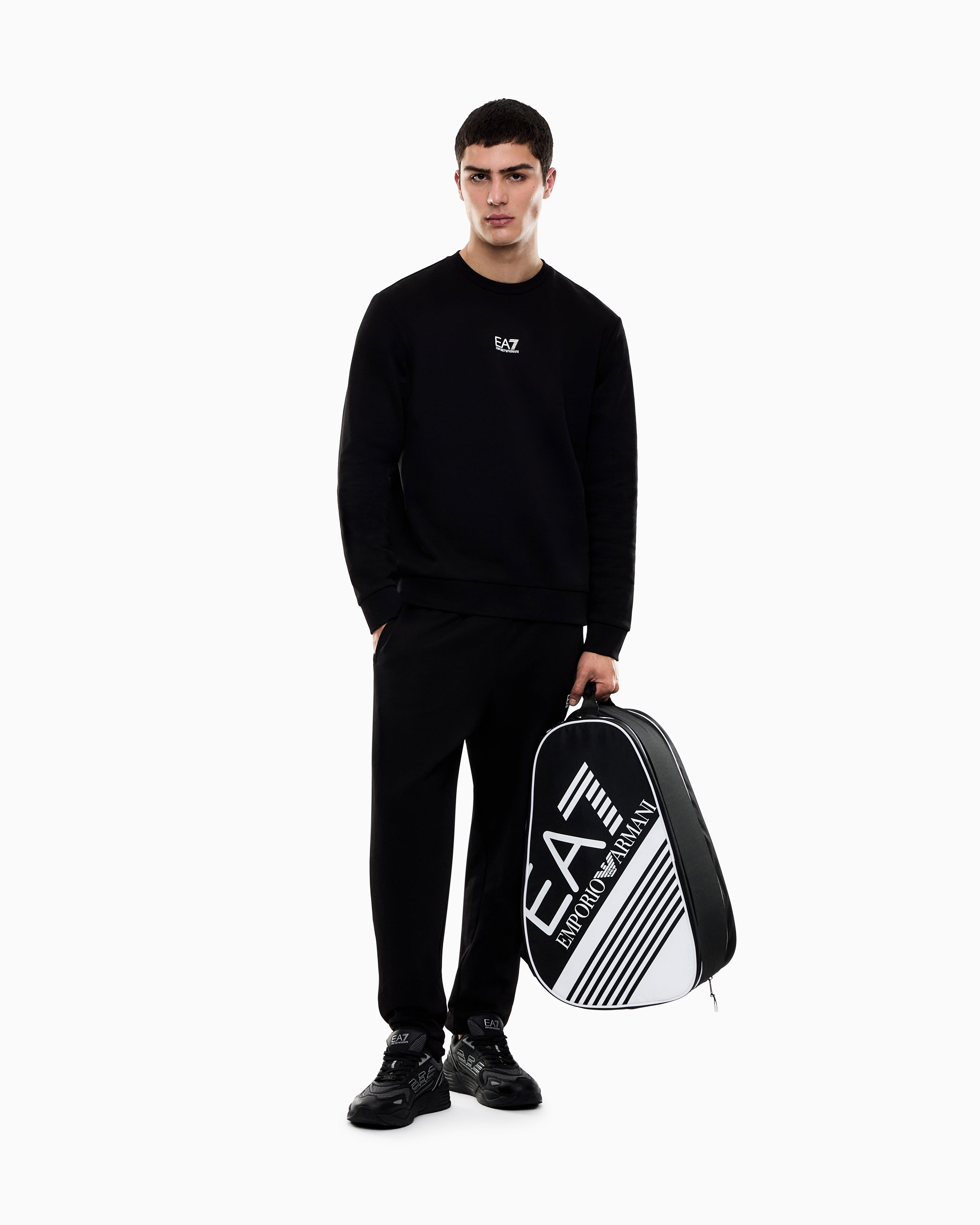 EA7 Water-resistant backpack with a shoe compartment Padel bag