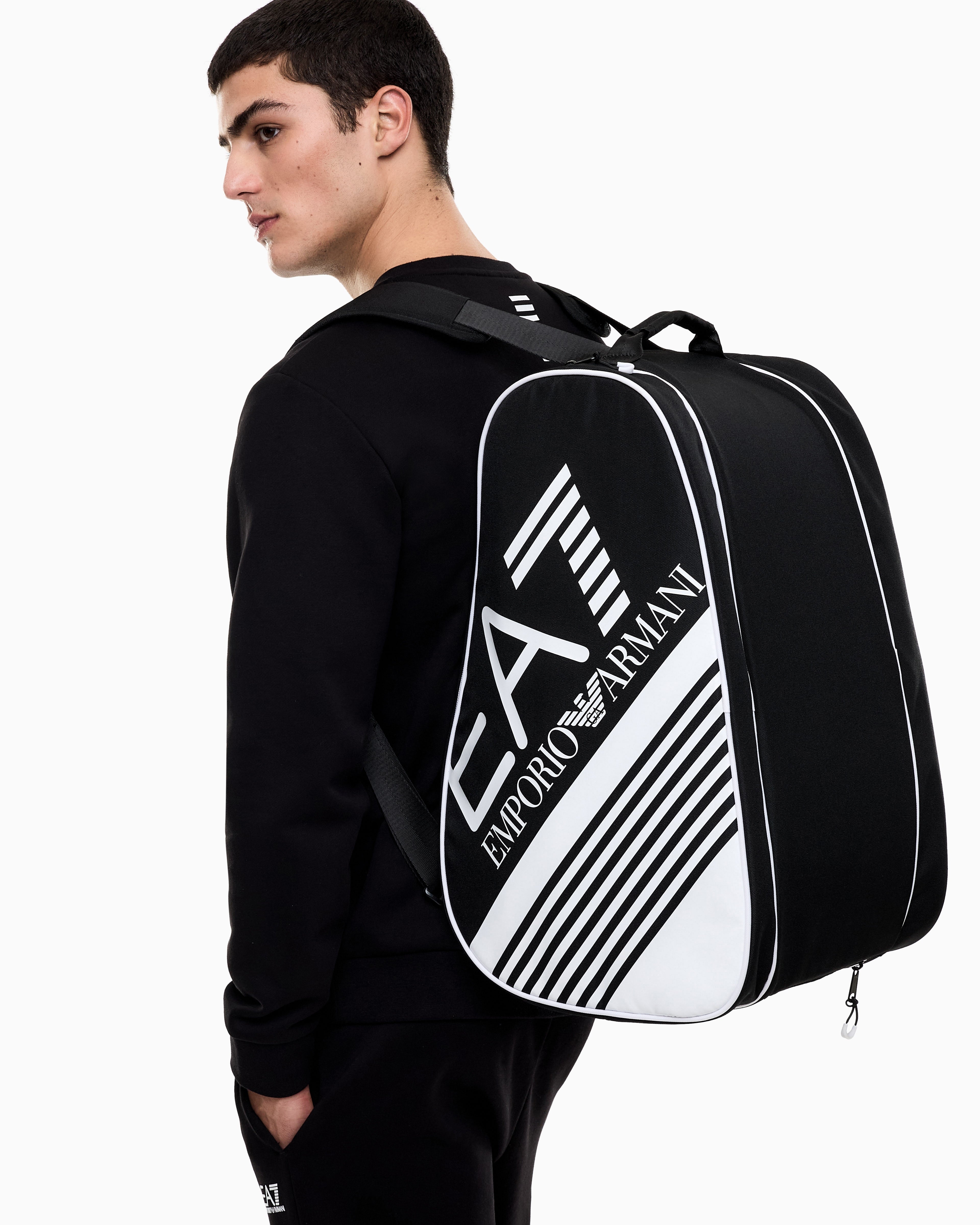 EA7 Water-resistant backpack with a shoe compartment Padel bag