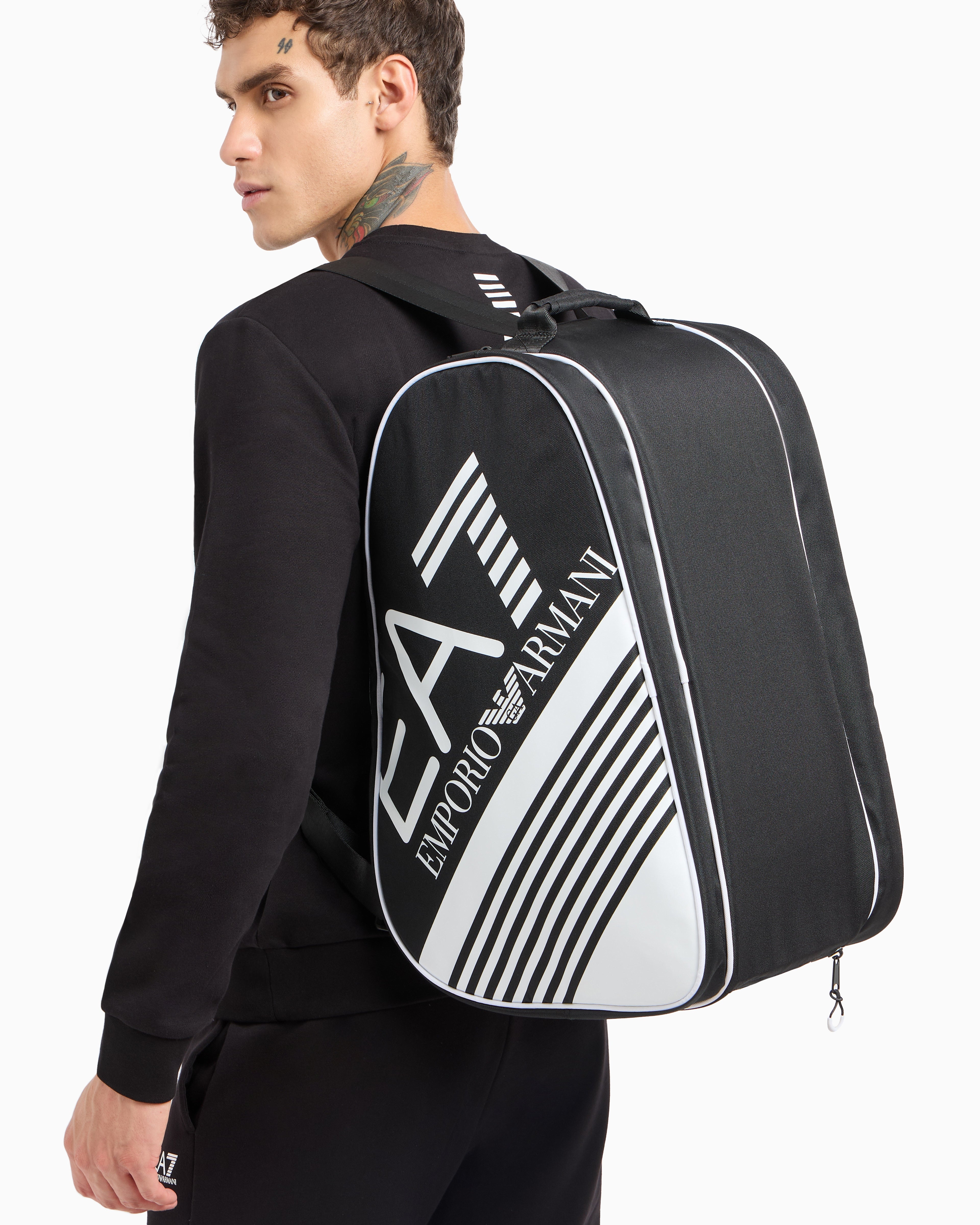 EA7 Water-resistant backpack with a shoe compartment Padel bag