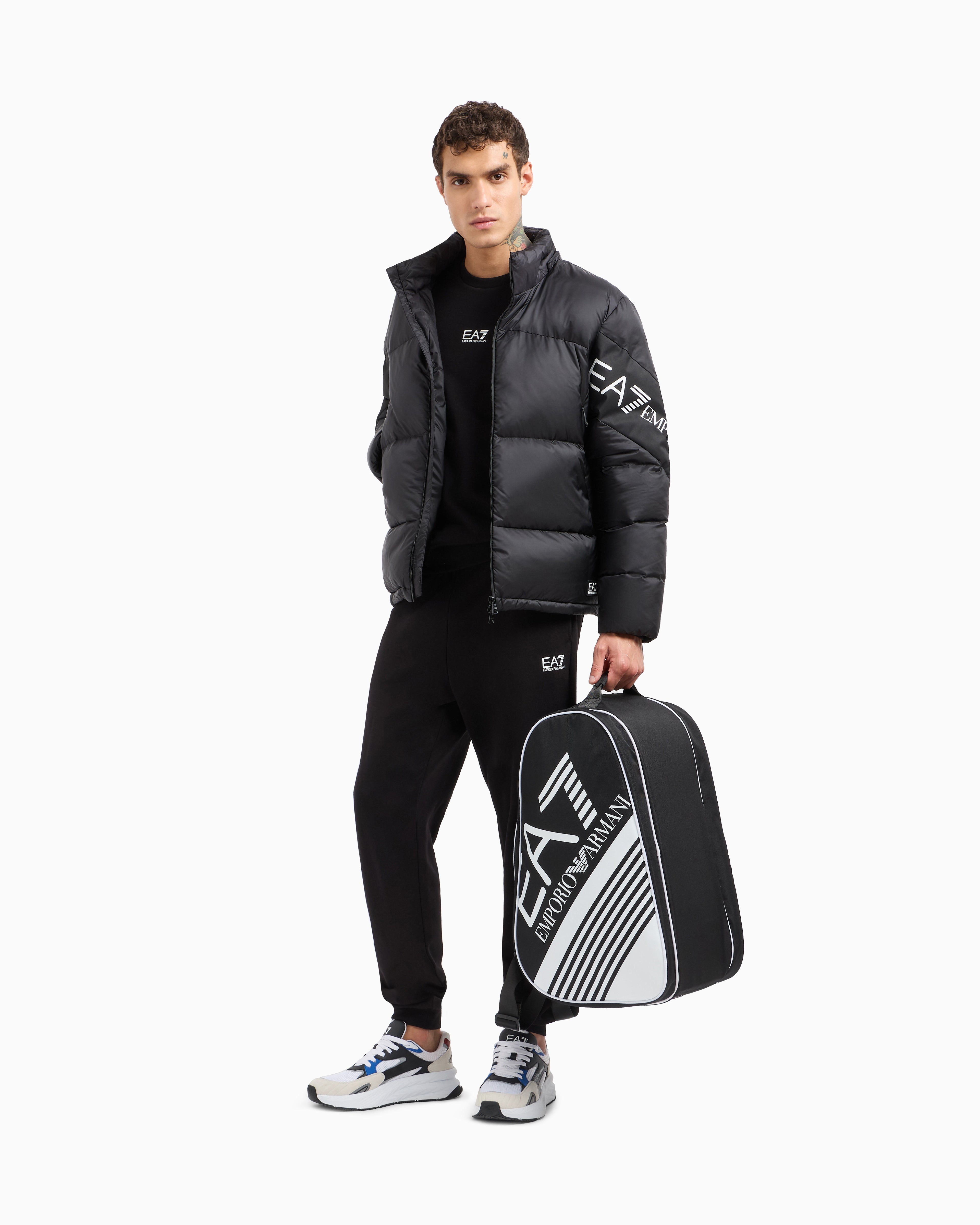 EA7 Water-resistant backpack with a shoe compartment Padel bag
