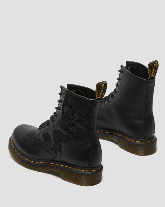 Dr Martens 1460 Vonda Mono Women'S Floral Boots - Black