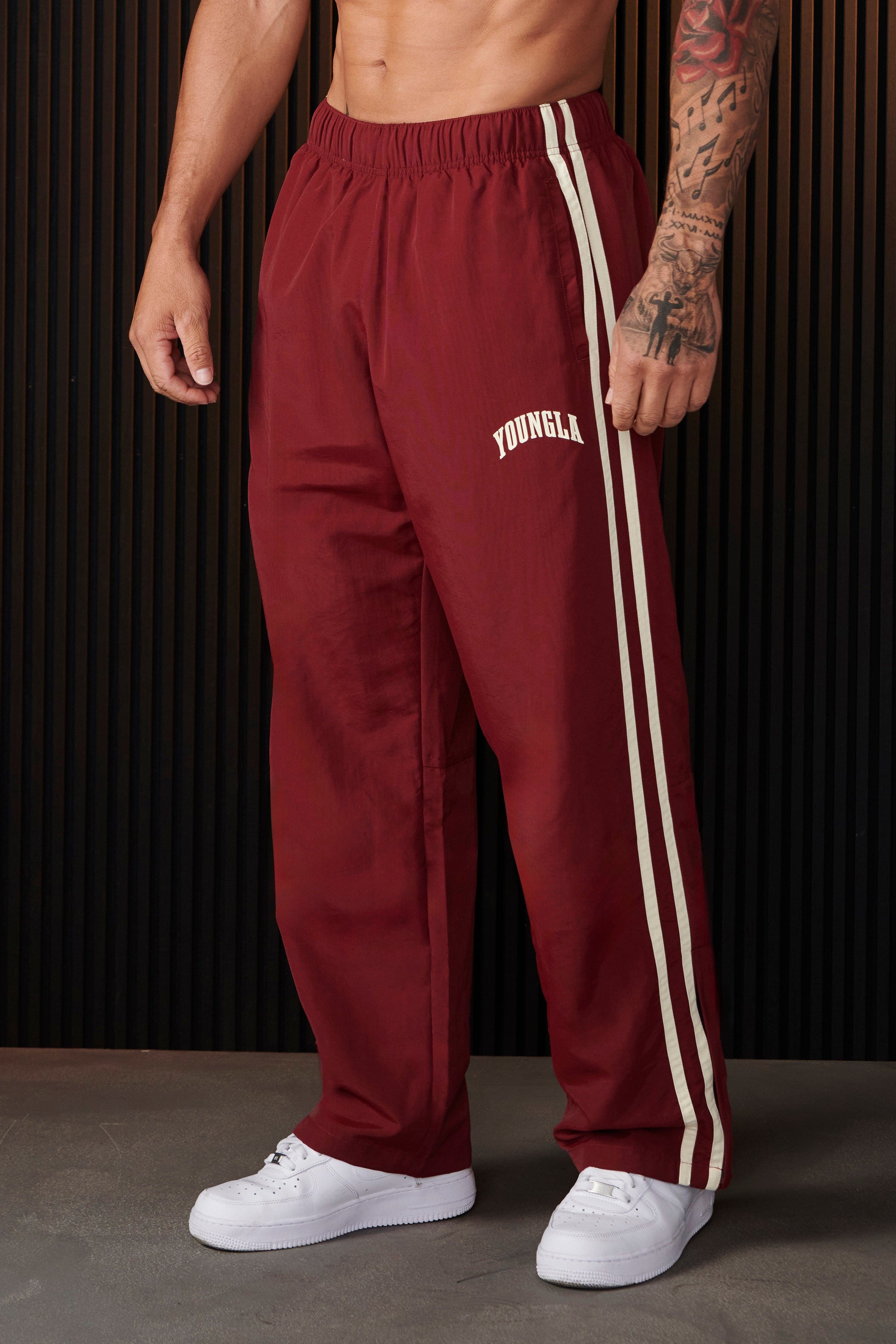 YoungLA 249 - Flagship Track Pants Burgundy