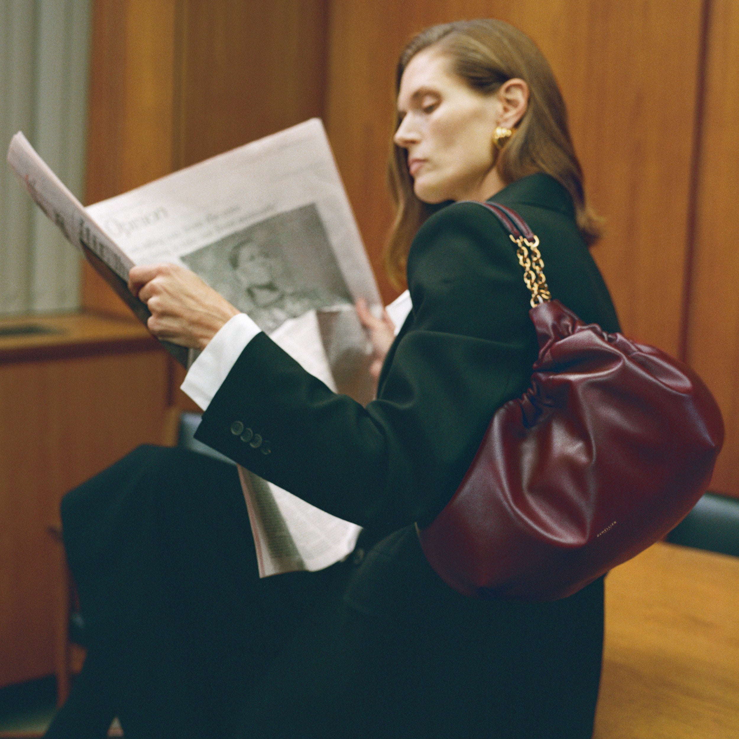 DeMellier The Midi Miami burgundy smooth