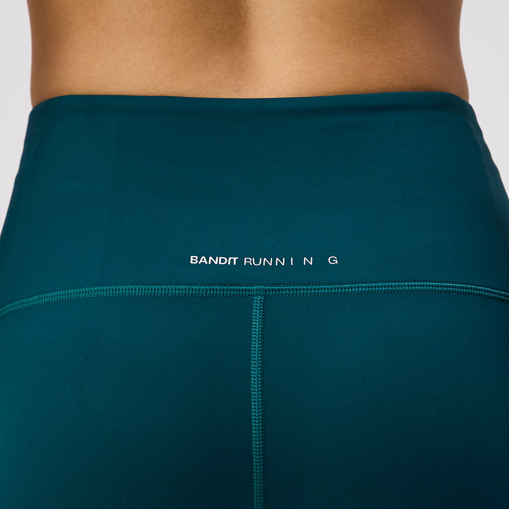 Bandit Stamina High Waist 5 Womens Compression Shorts Pine
