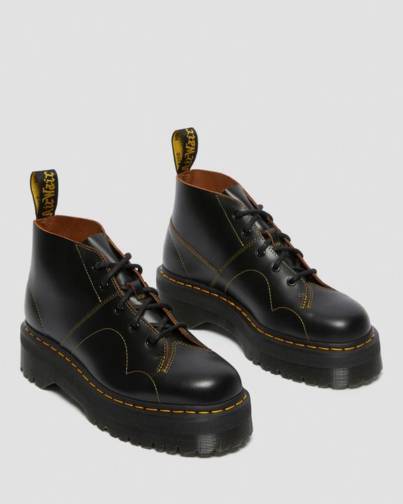 Dr Martens Church Platform Monkey Boots - Black