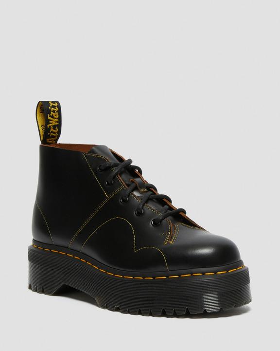 Dr Martens Church Platform Monkey Boots - Black