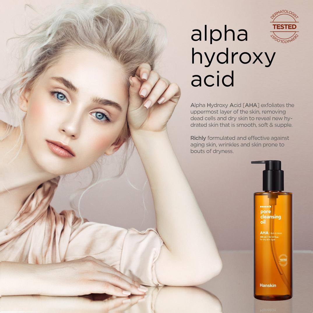 Hanskin Pore Cleansing Oil - AHA