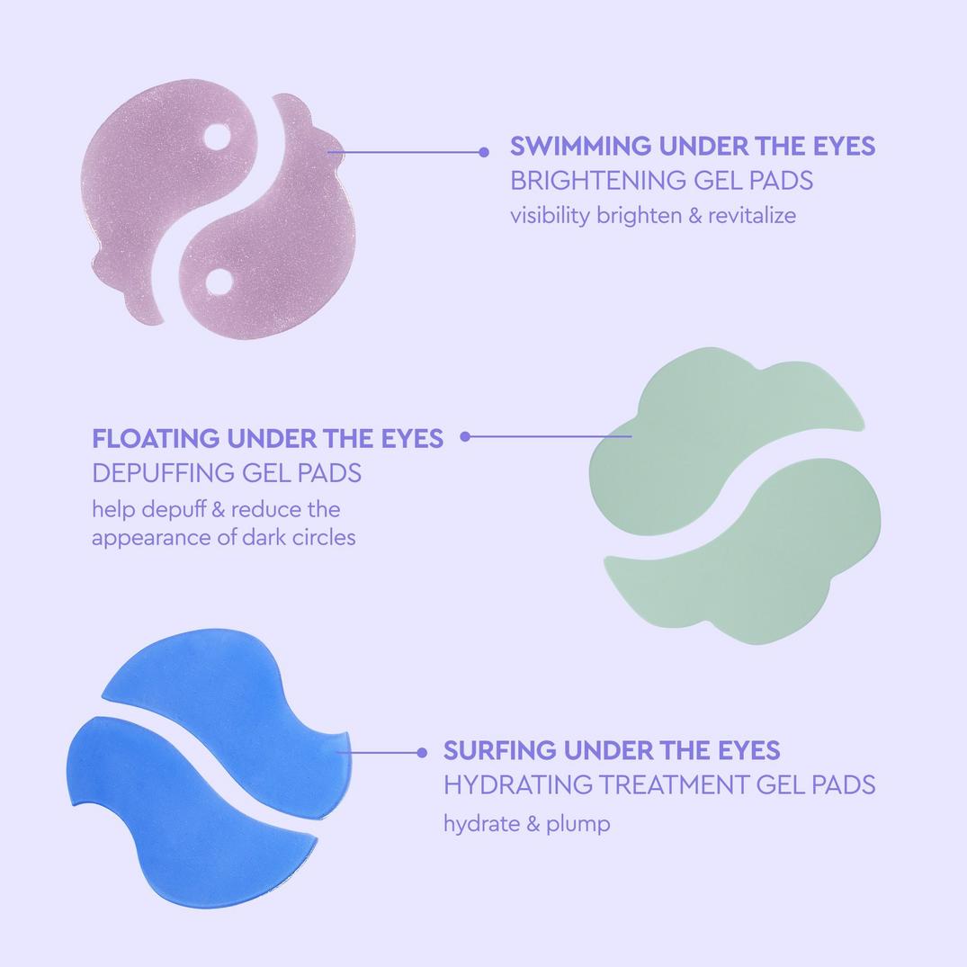 florence by mills Swimming Under the Eyes Brightening Gel Pads