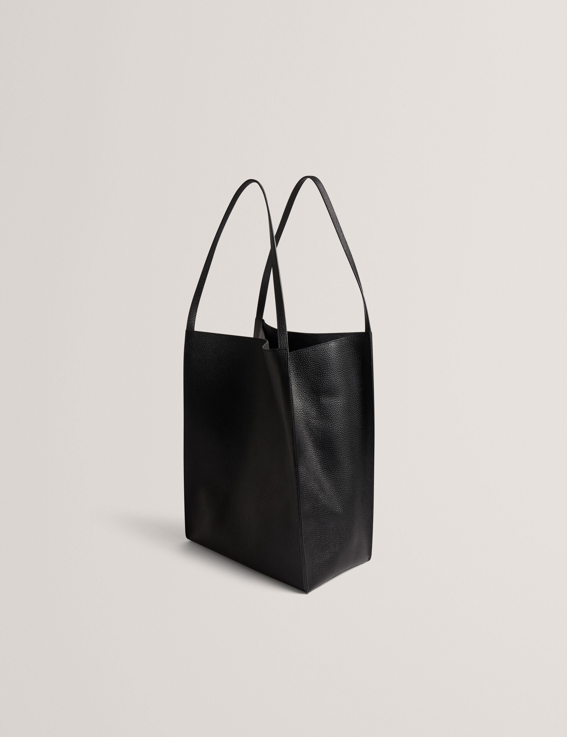 Ted Baker Tammila Tall Soft Leather Structured Tote Bag In Black Women's