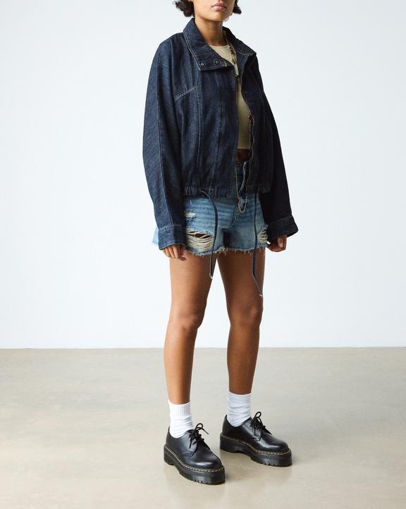 Dr Martens 1461 Smooth Leather Platform Shoes - Black