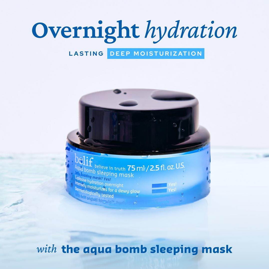 belif Aqua Bomb Hydrating Sleeping Mask with Panthenol