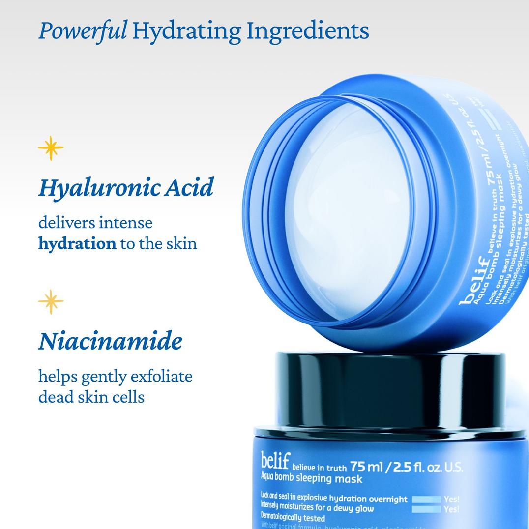 belif Aqua Bomb Hydrating Sleeping Mask with Panthenol